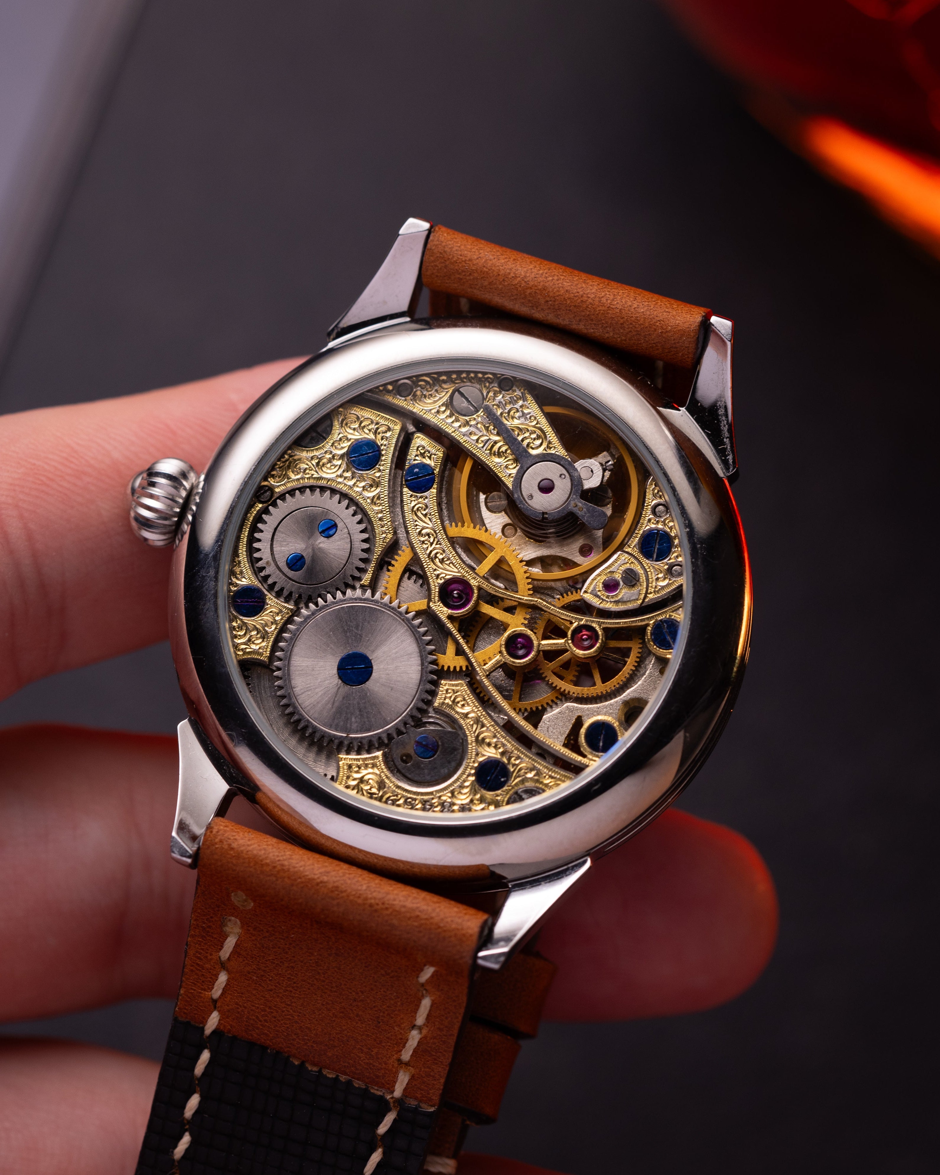 Men's Skeleton Watch Molnija - Soviet Сustom Watch - VintageDuMarko