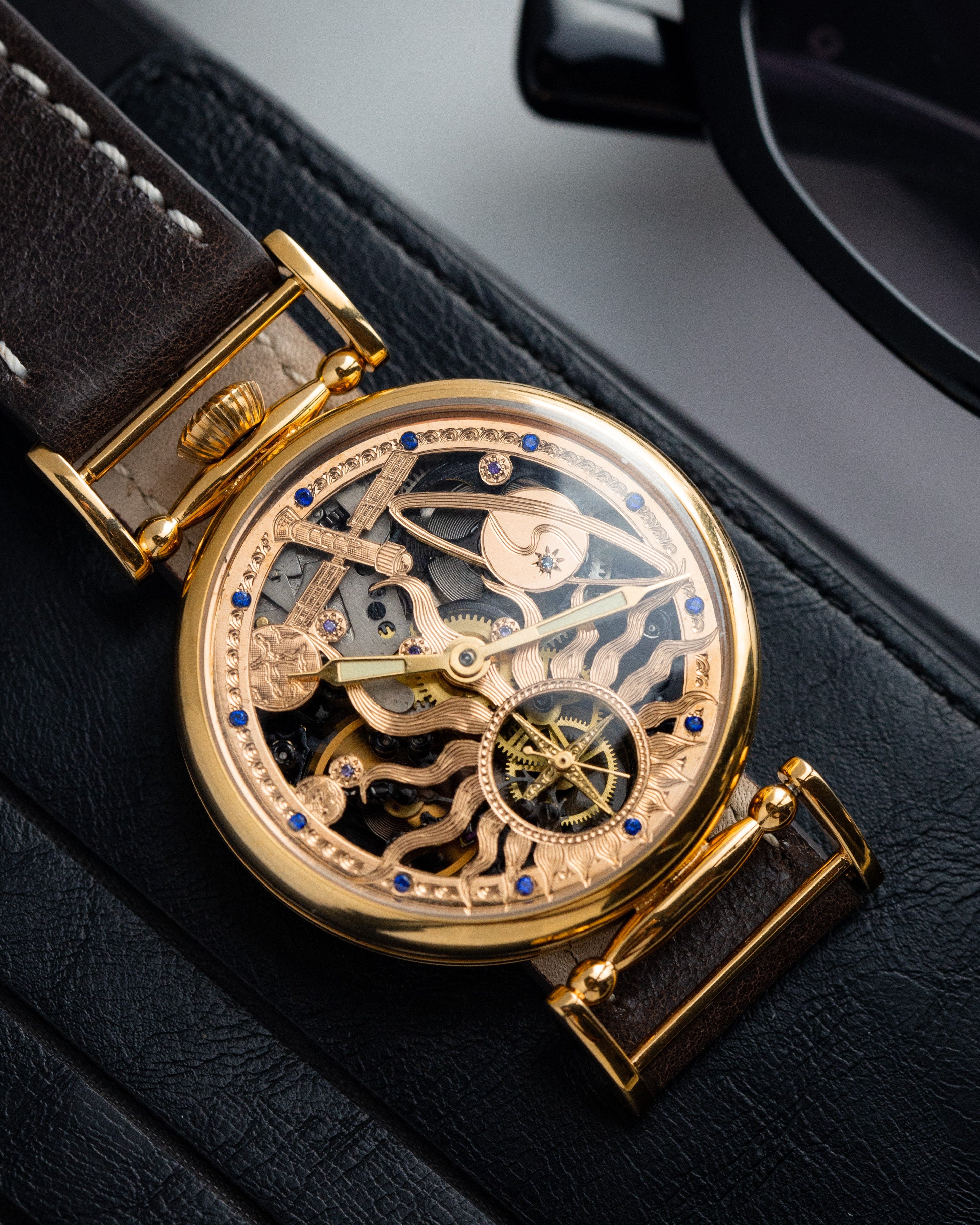 Men's Space Watch «Molnija Space» - Skeleton Watch - VintageDuMarko