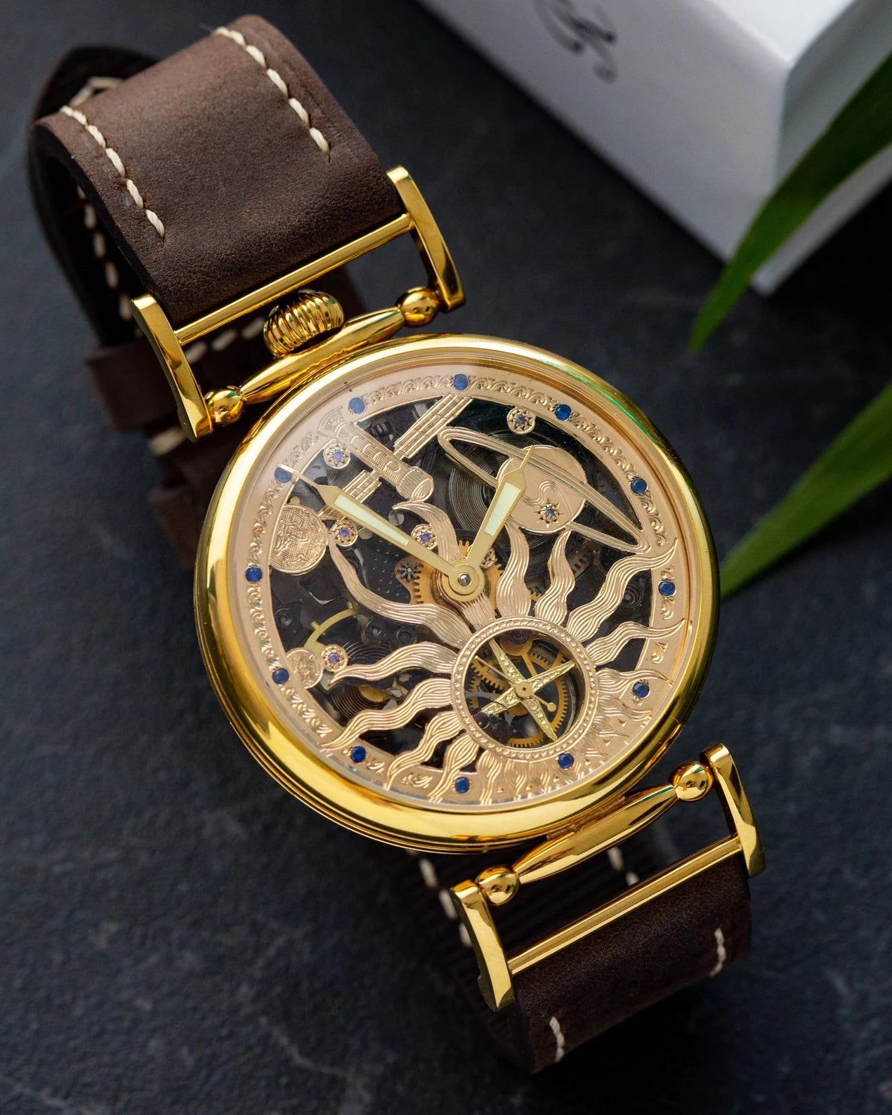 Men's Space Watch «Molnija Space» - Skeleton Watch - VintageDuMarko