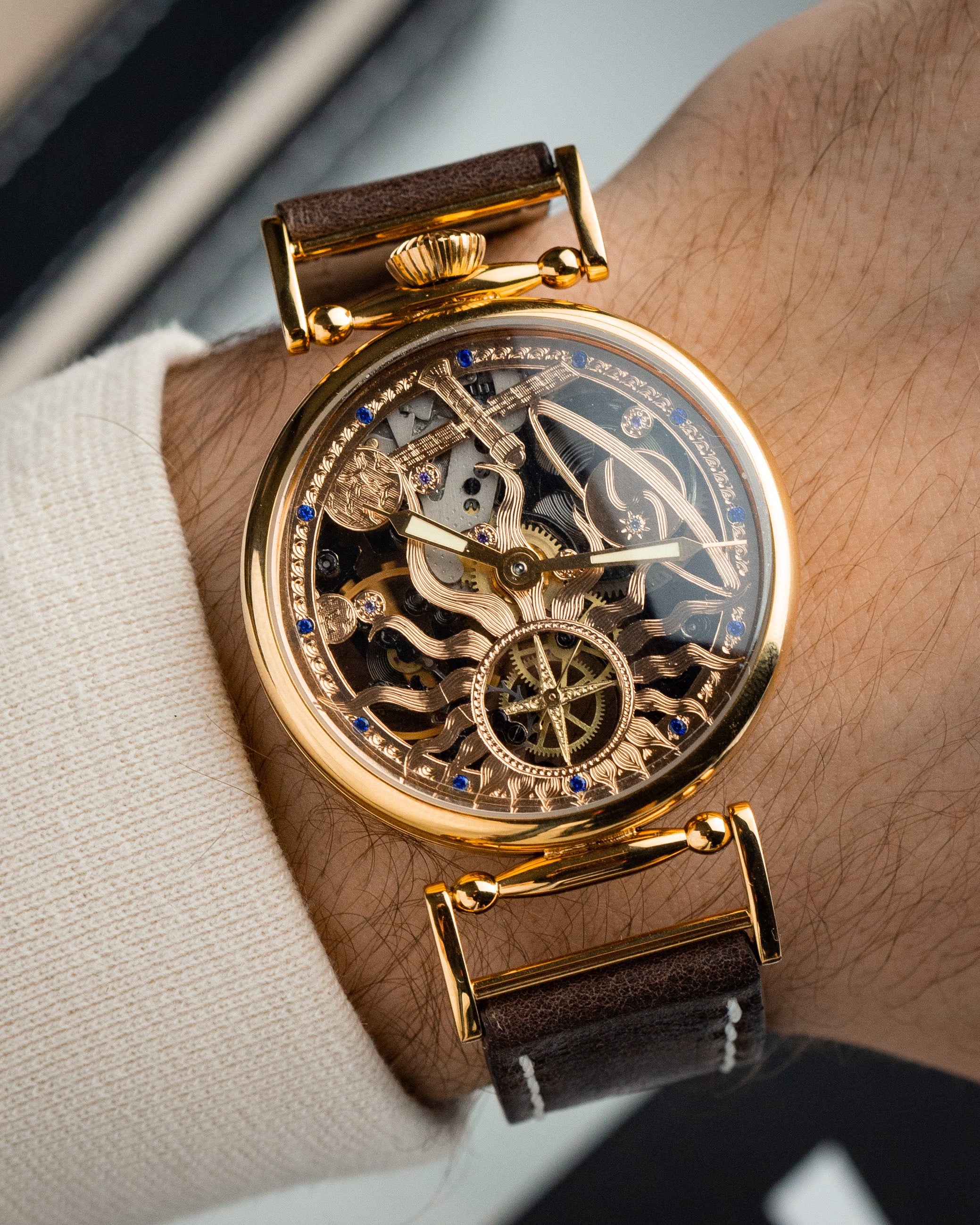 Men's Space Watch «Molnija Space» - Skeleton Watch - VintageDuMarko