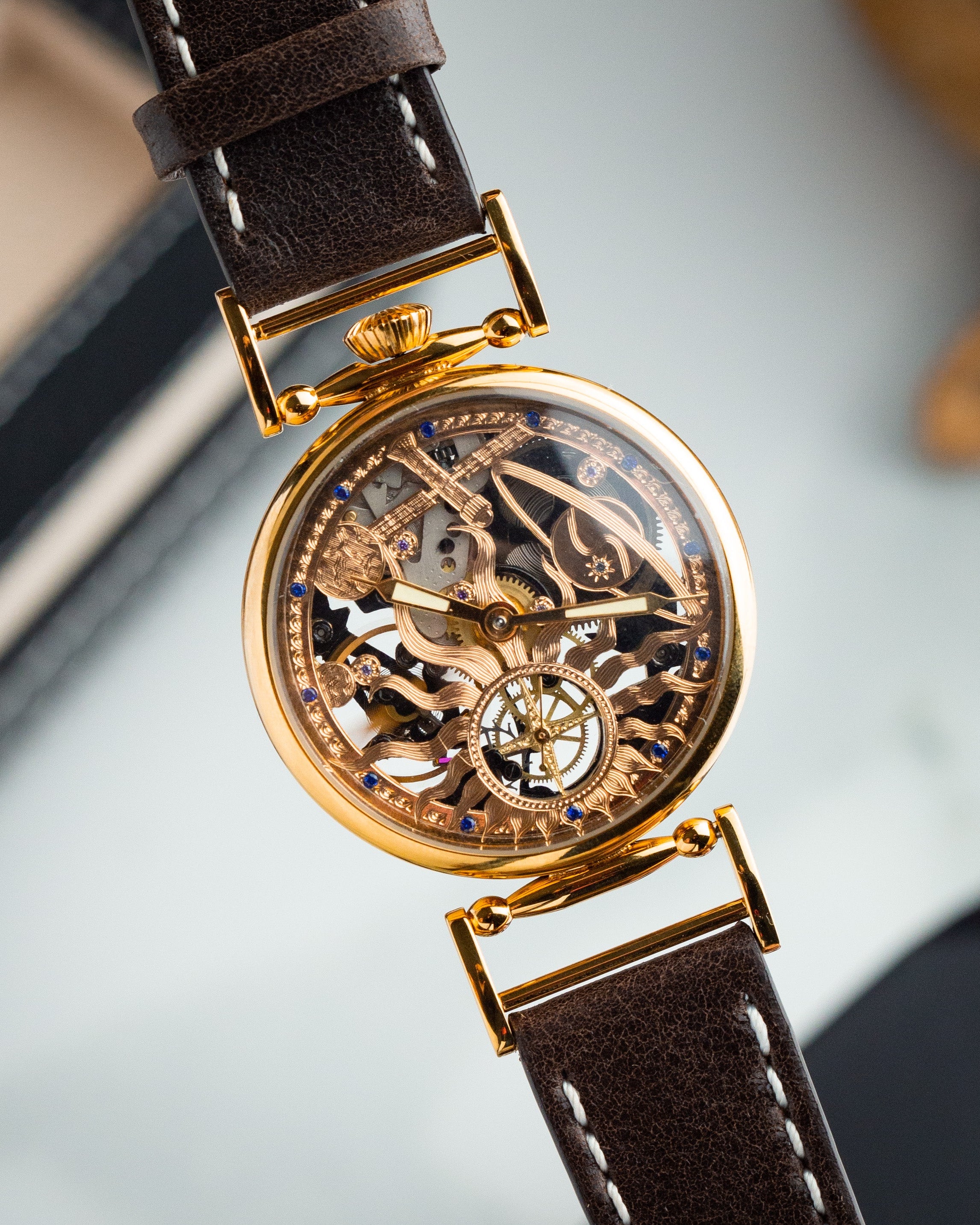 Men's Space Watch «Molnija Space» - Skeleton Watch - VintageDuMarko