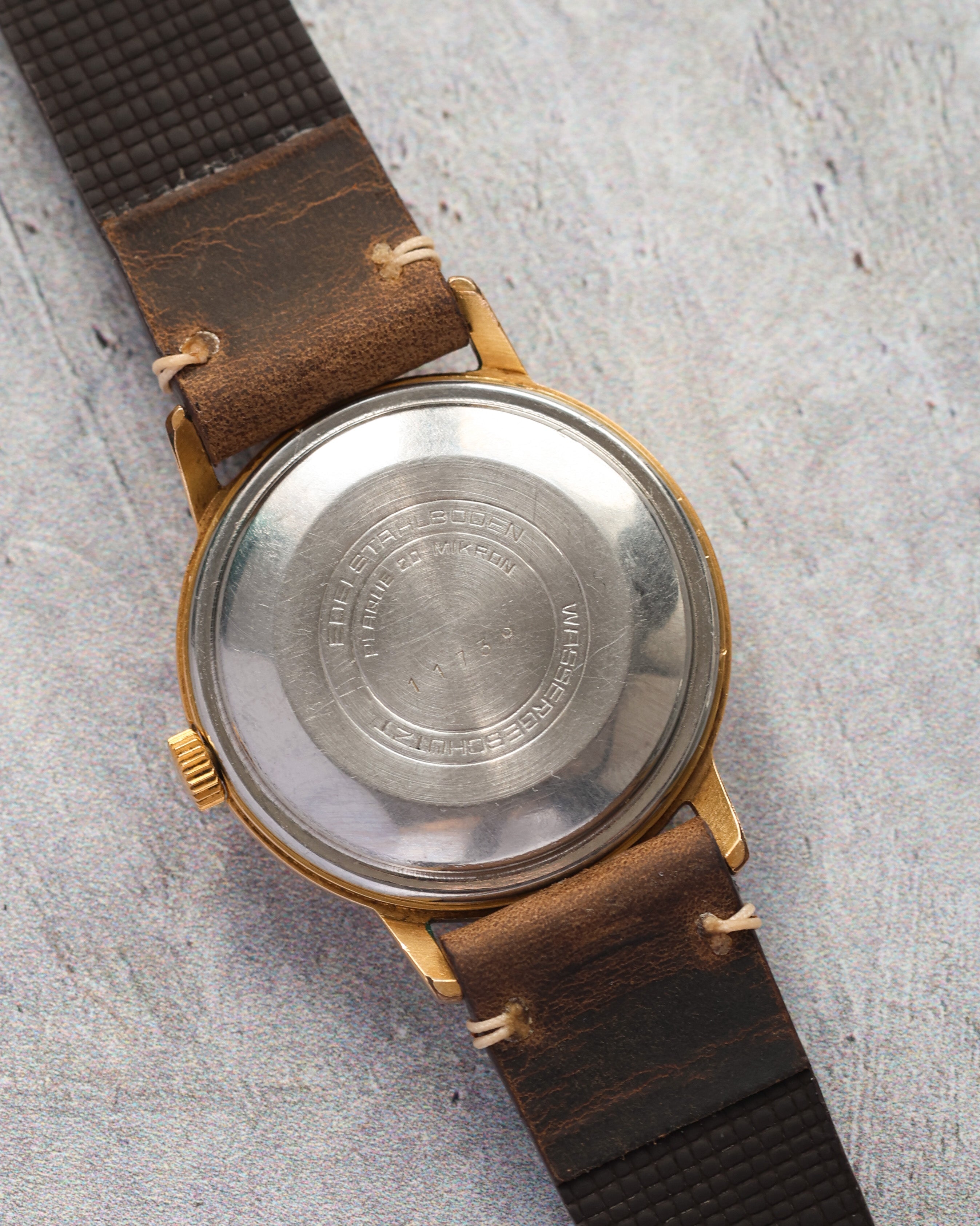 Original Gold Plated German Watch «GUB Glashutte» - VintageDuMarko