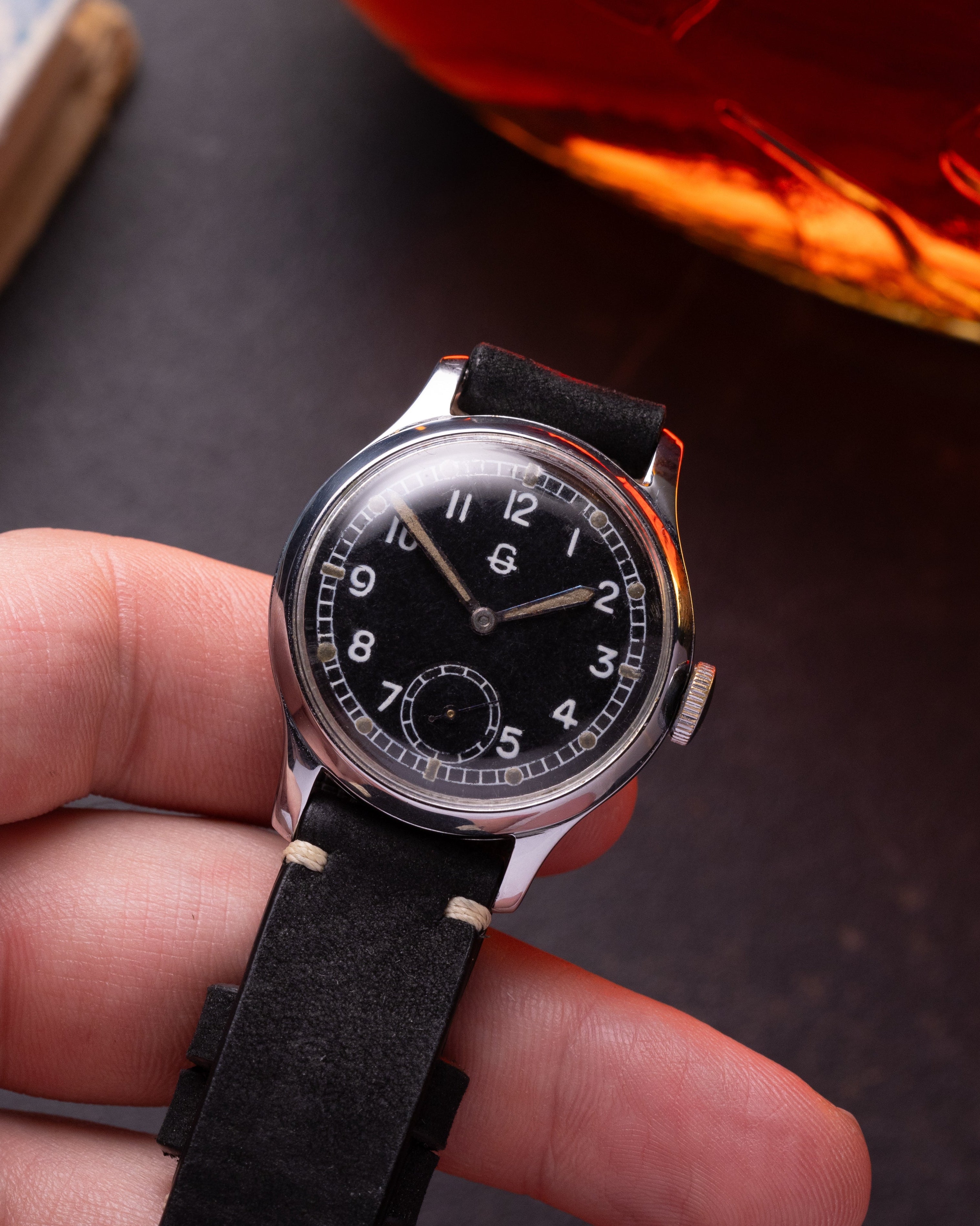 Rare military watch "GUB Glashutte" Urofa, Cal.61 - VintageDuMarko