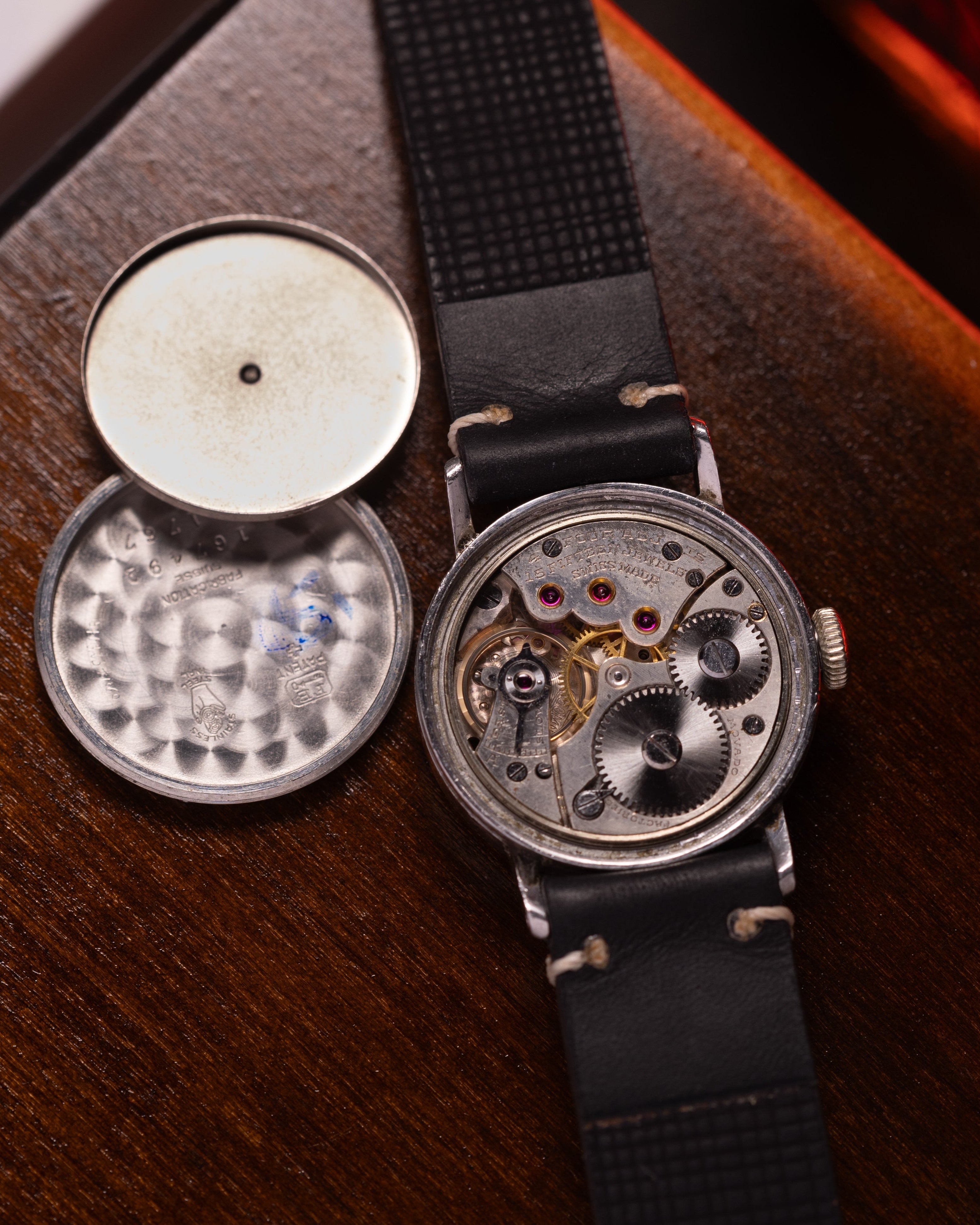 Rare Movado Watch in Borgel 28 mm case, Military Antique Rare Watch - VintageDuMarko