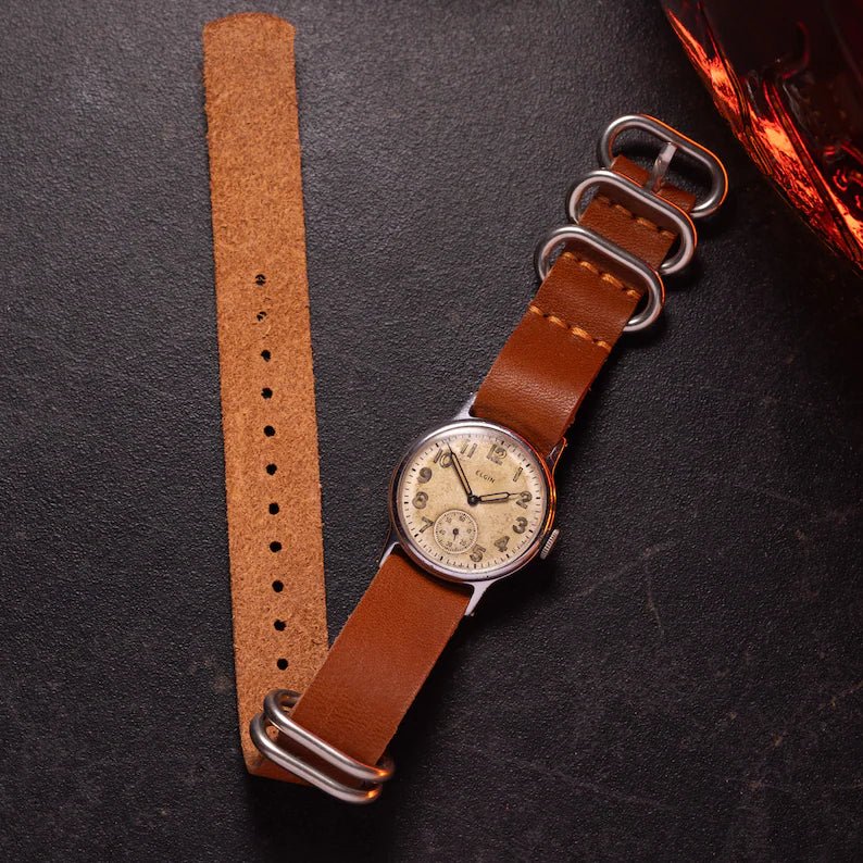 Rare Vintage American WW2 Watch "Elgin", USA Army Watch - VintageDuMarko