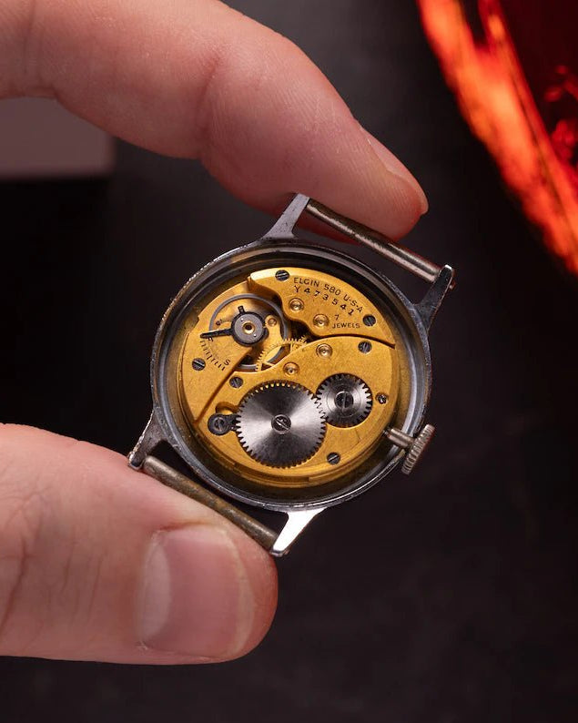 Rare Vintage American WW2 Watch "Elgin", USA Army Watch - VintageDuMarko