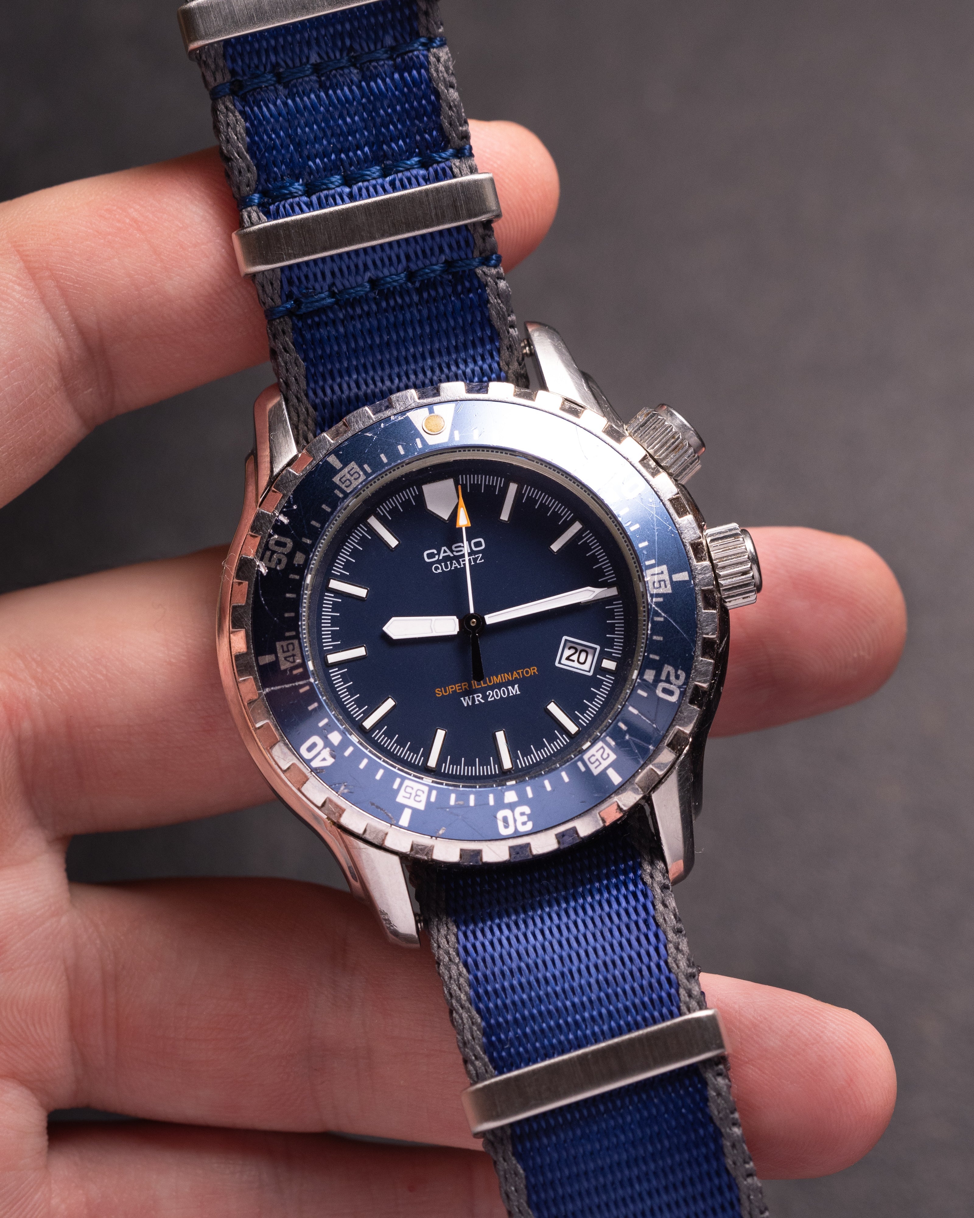 Rare Vintage Casio Super Illuminator Watch, Dive 200 M watch - VintageDuMarko