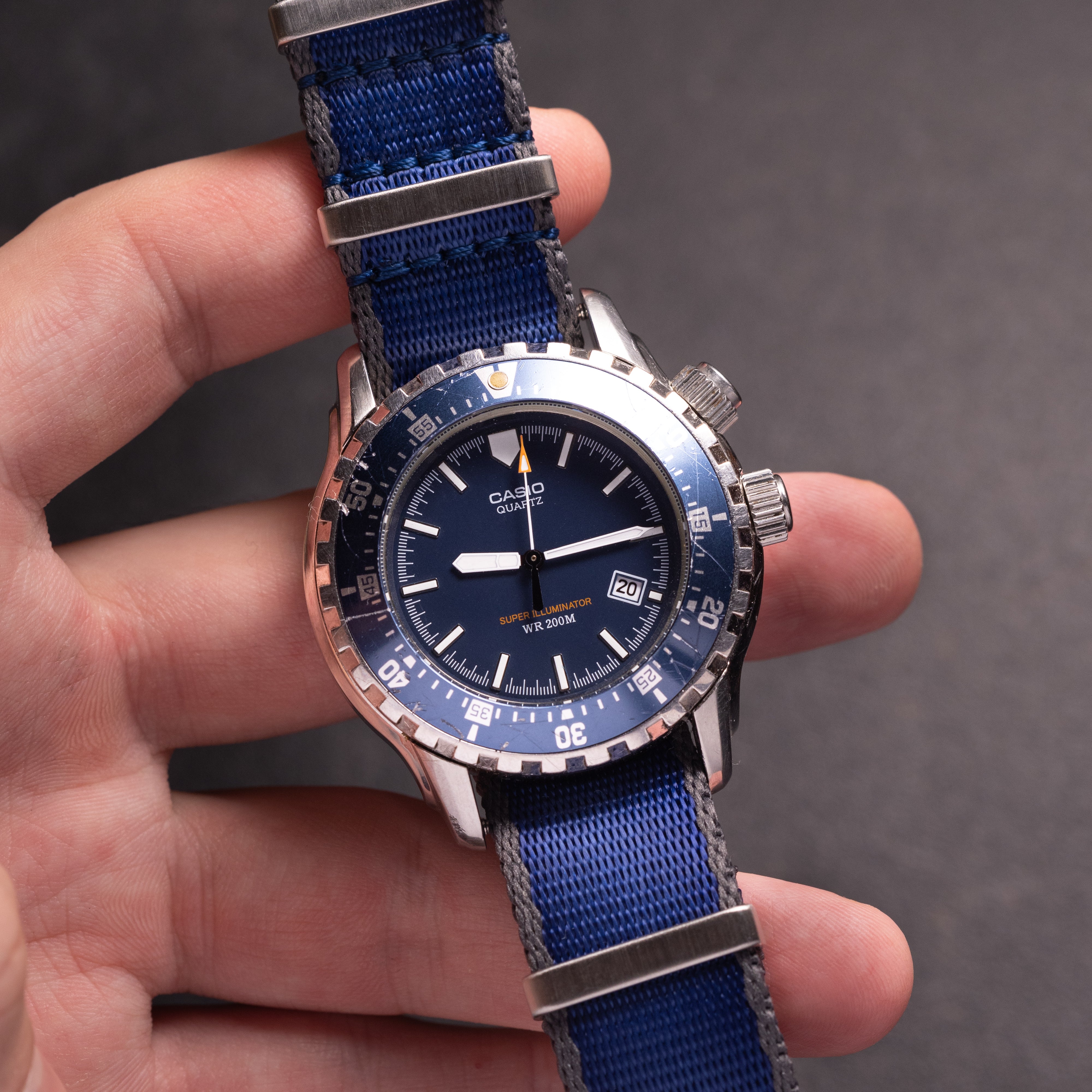 Rare Vintage Casio Super Illuminator Watch, Dive 200 M watch - VintageDuMarko