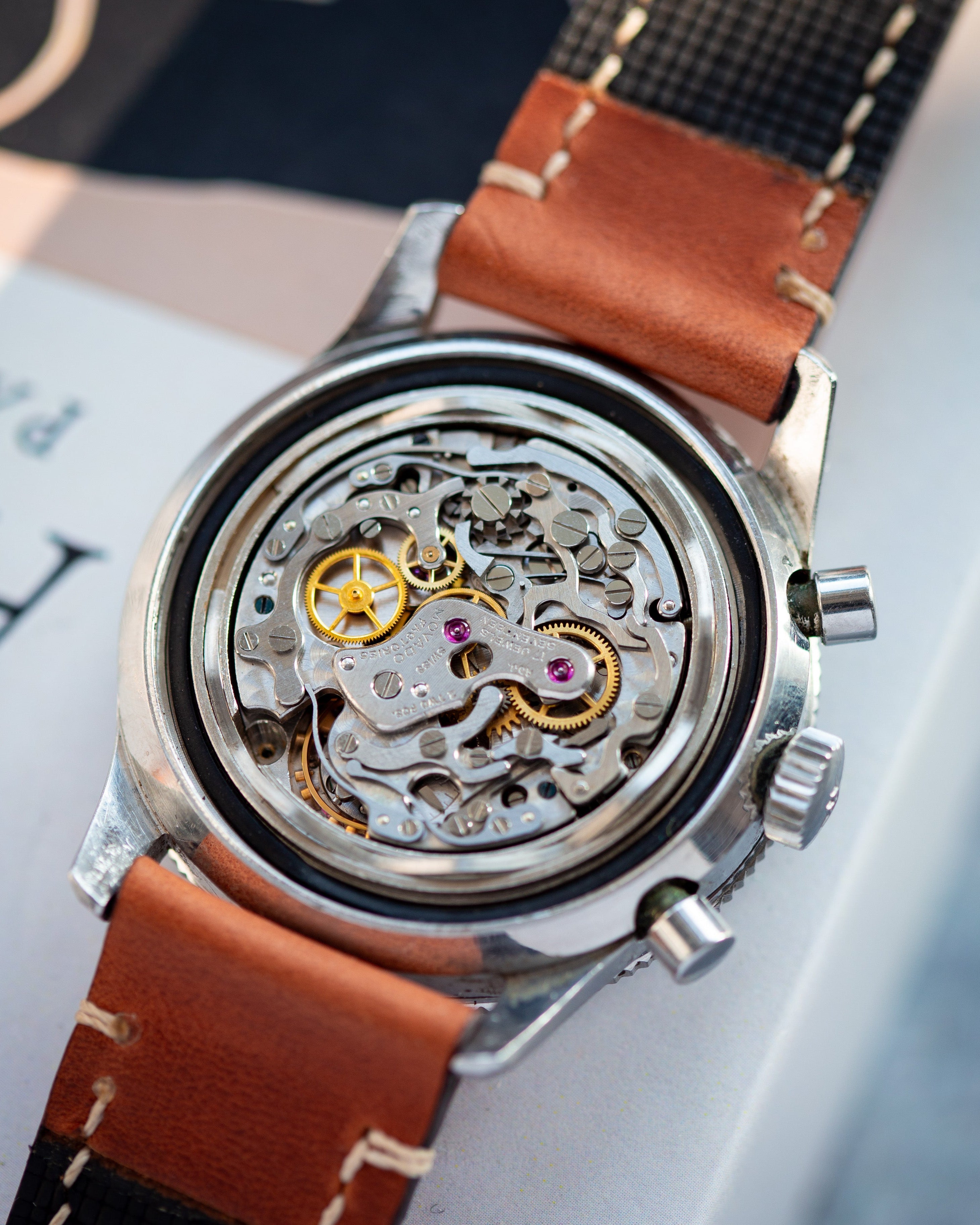 Rare Vintage Dive Chronograph "Movado M95 Super Sub Sea" Watch, Military Watch from 1960’s - VintageDuMarko