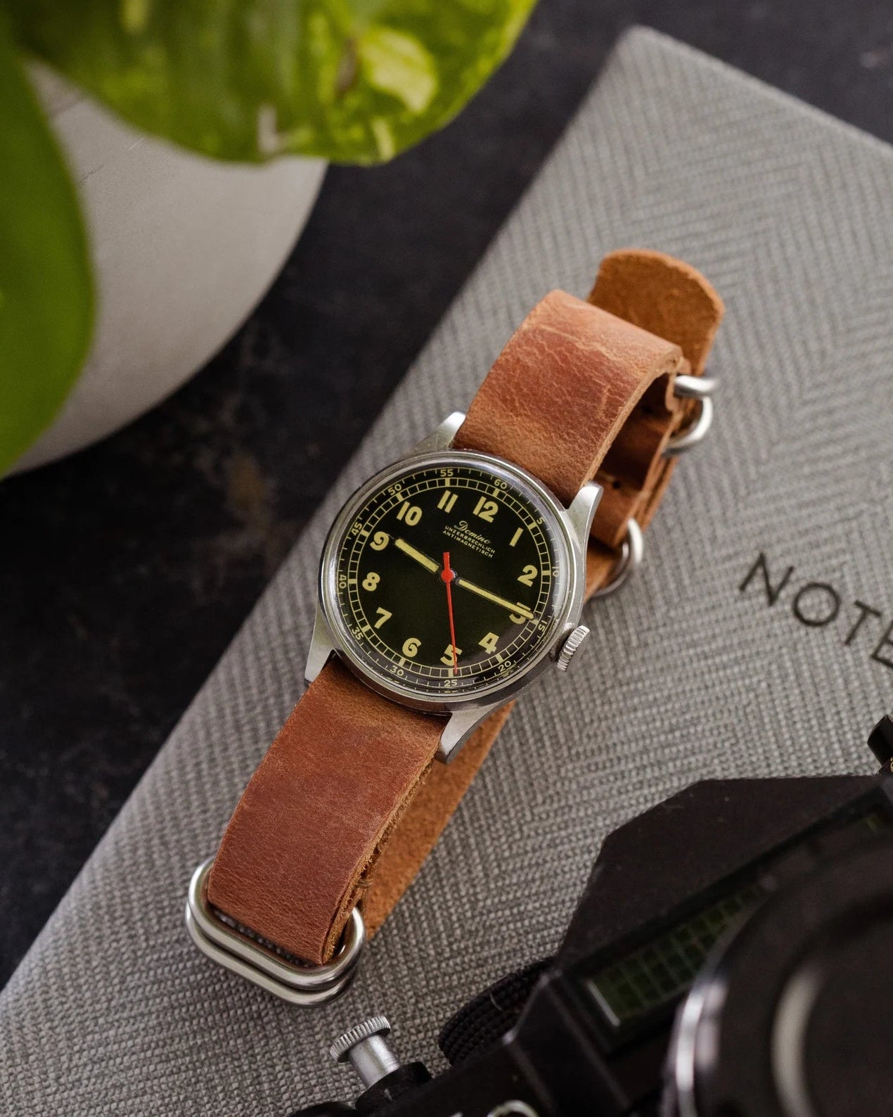 Rare Vintage "Domino" WW2 Watch, Swiss Military Watch - VintageDuMarko