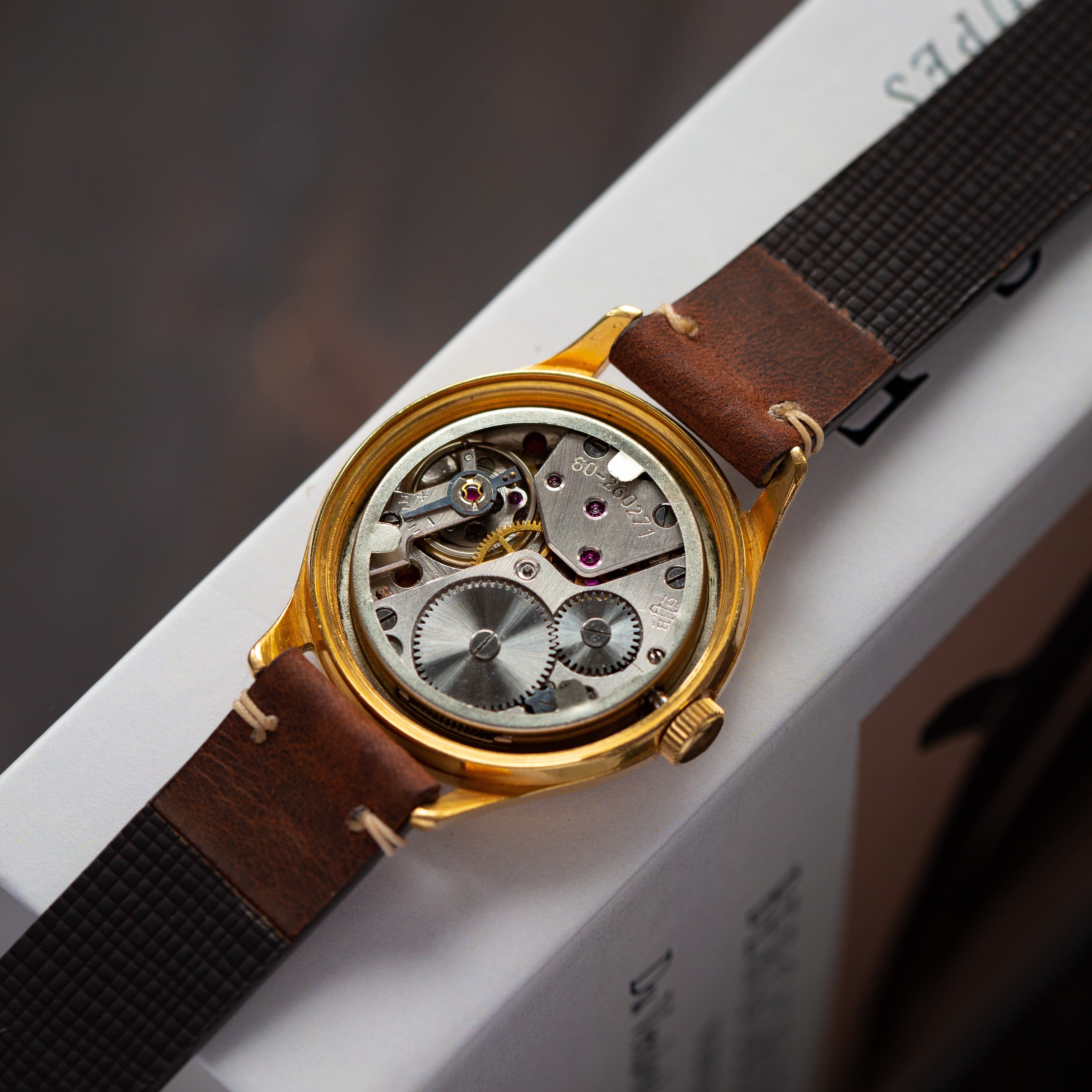 Rare Vintage German Gold Watch "GUB Glashutte", Authentic Old Watch - VintageDuMarko