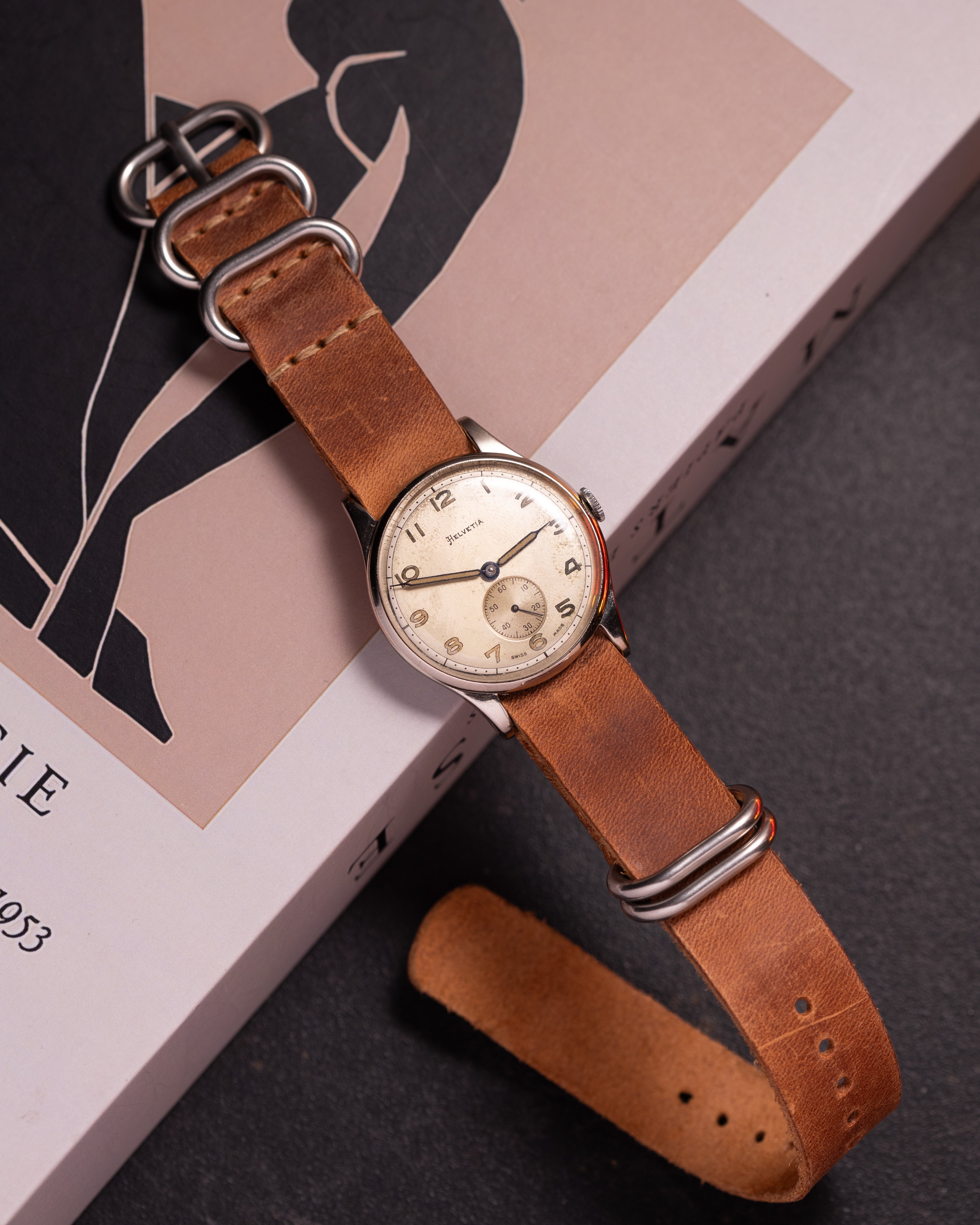 Rare Vintage "Helvetia" Pilot Military Watch - VintageDuMarko