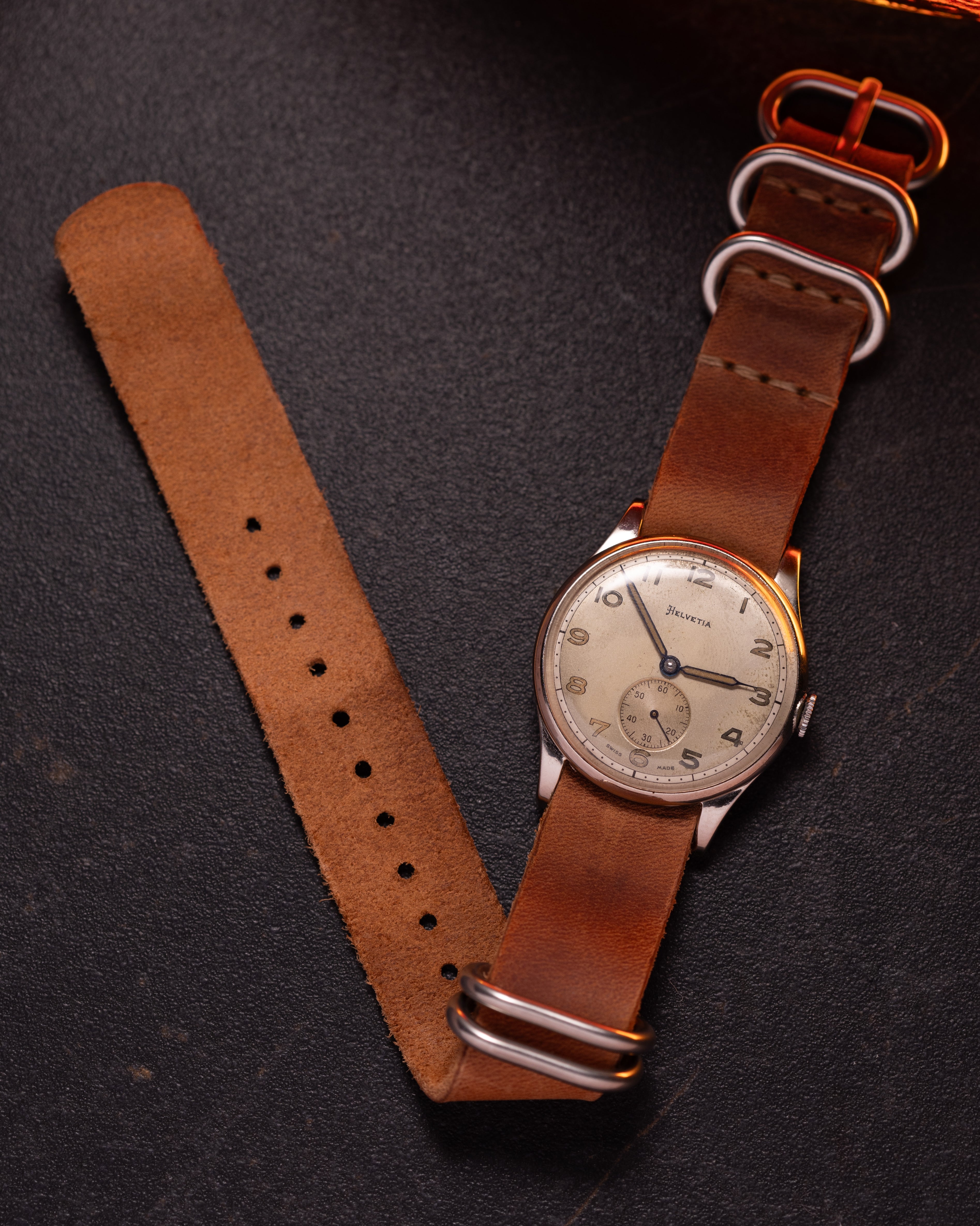 Rare Vintage "Helvetia" Pilot Military Watch - VintageDuMarko