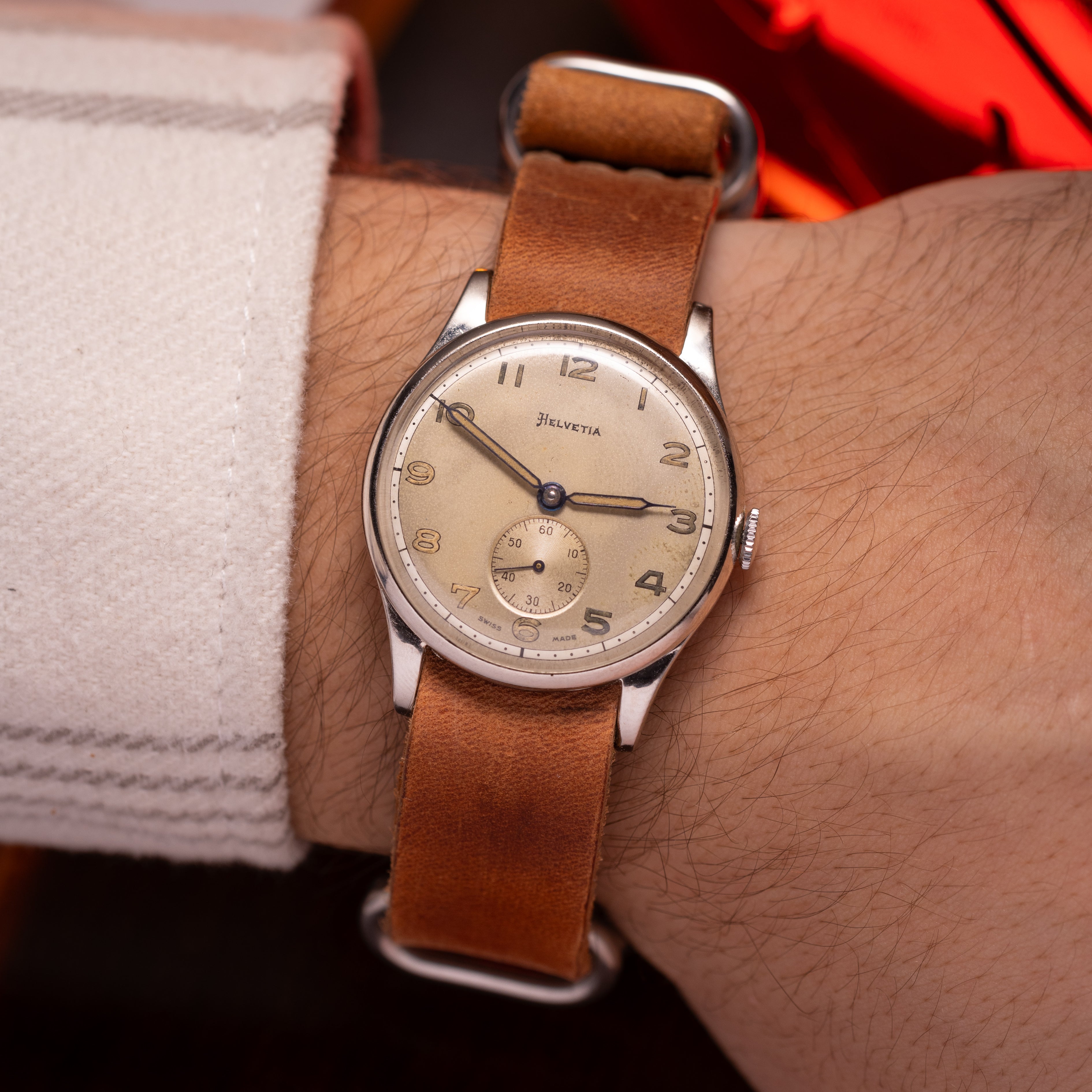 Rare Vintage "Helvetia" Pilot Military Watch - VintageDuMarko