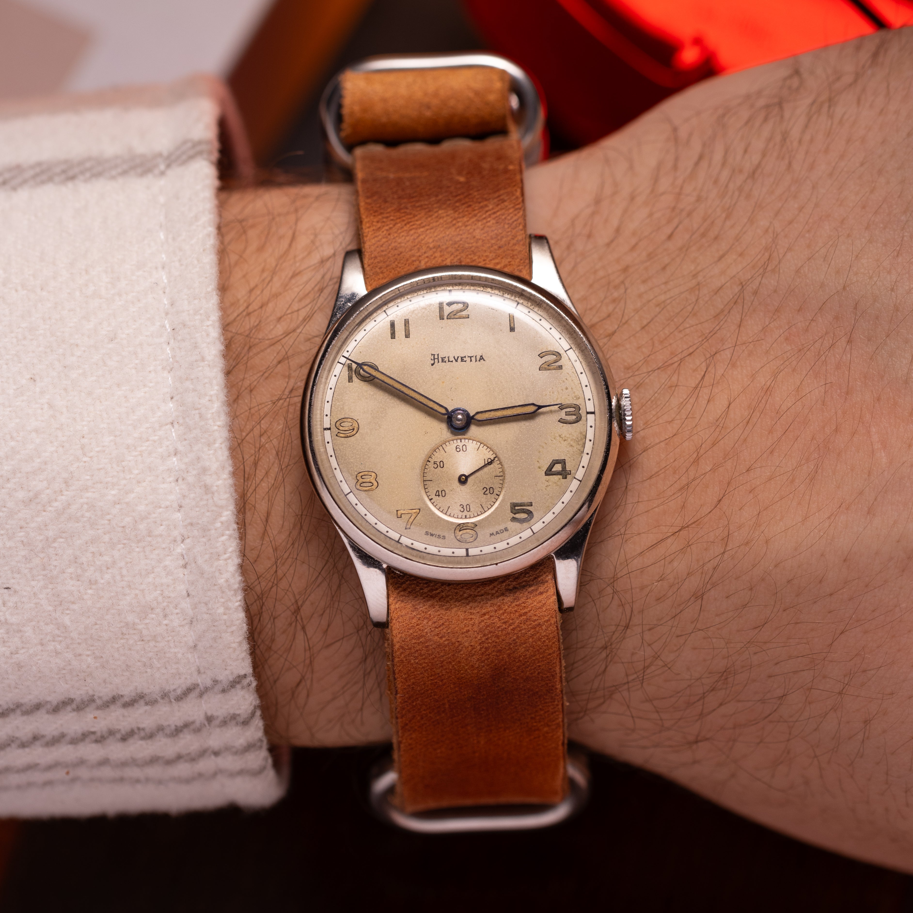 Rare Vintage "Helvetia" Pilot Military Watch - VintageDuMarko