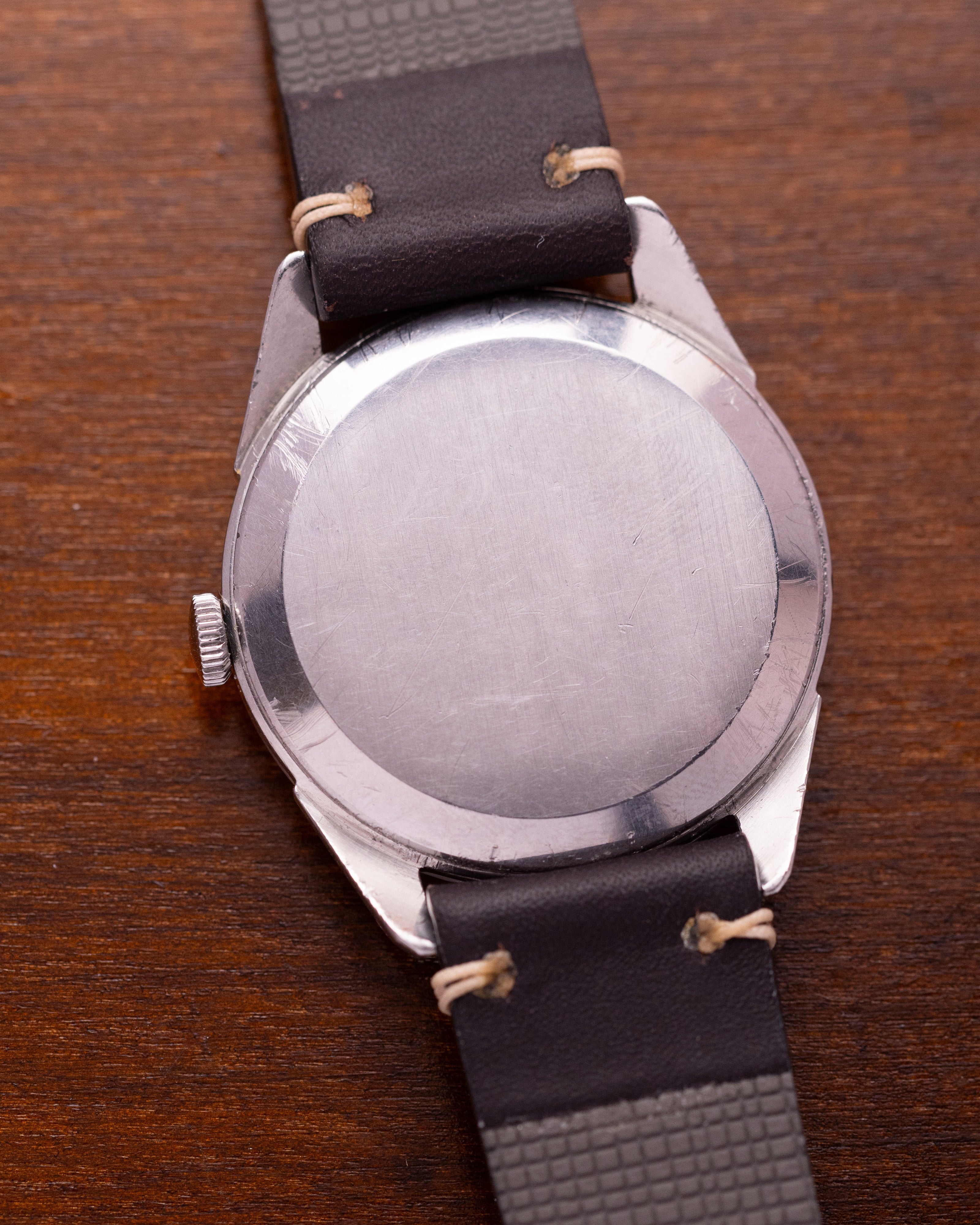 Rare Vintage "Omega Calatrava" watch, Black sector dial - VintageDuMarko