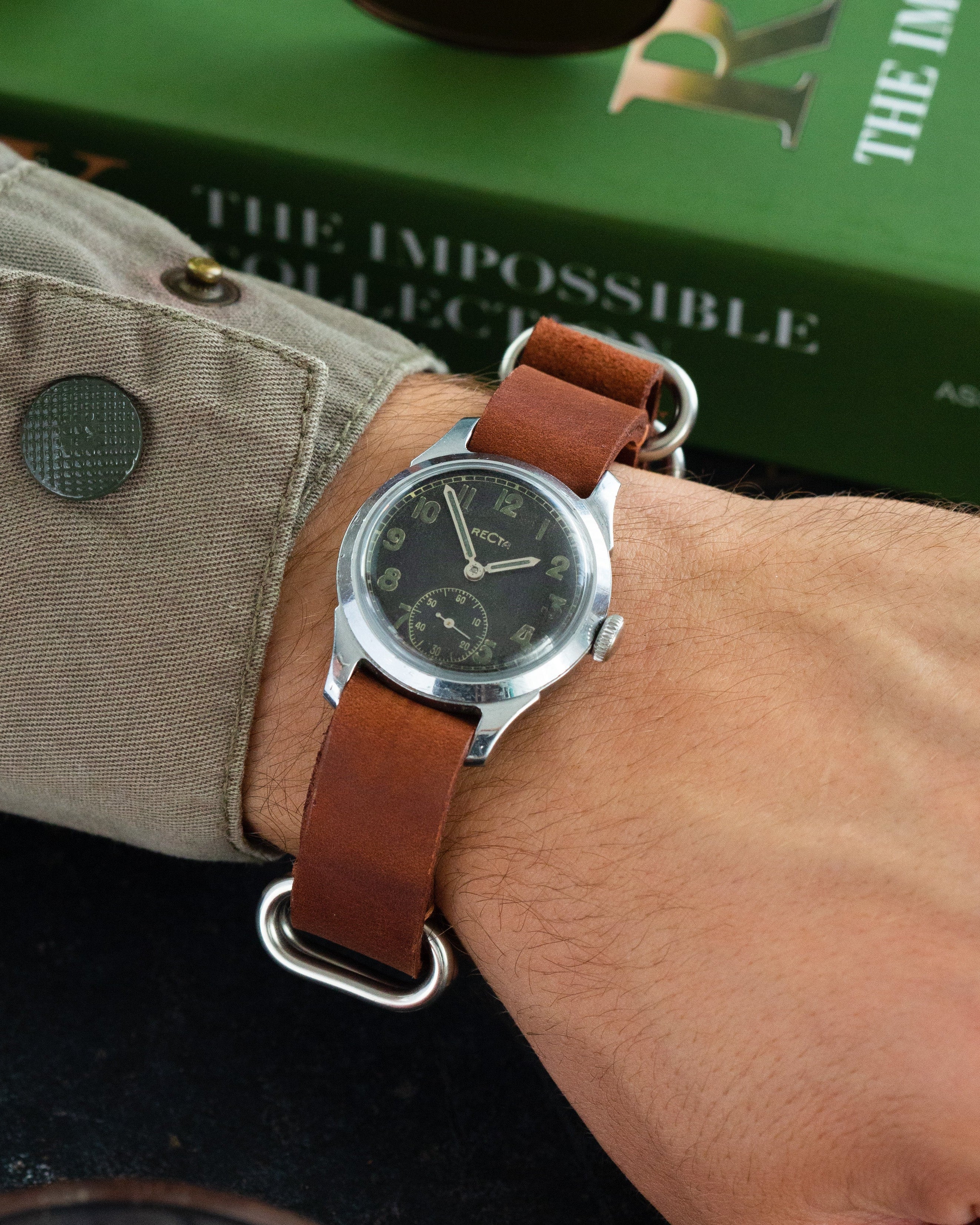 Rare Vintage «Recta» Watch for Men with NATO Strap - VintageDuMarko
