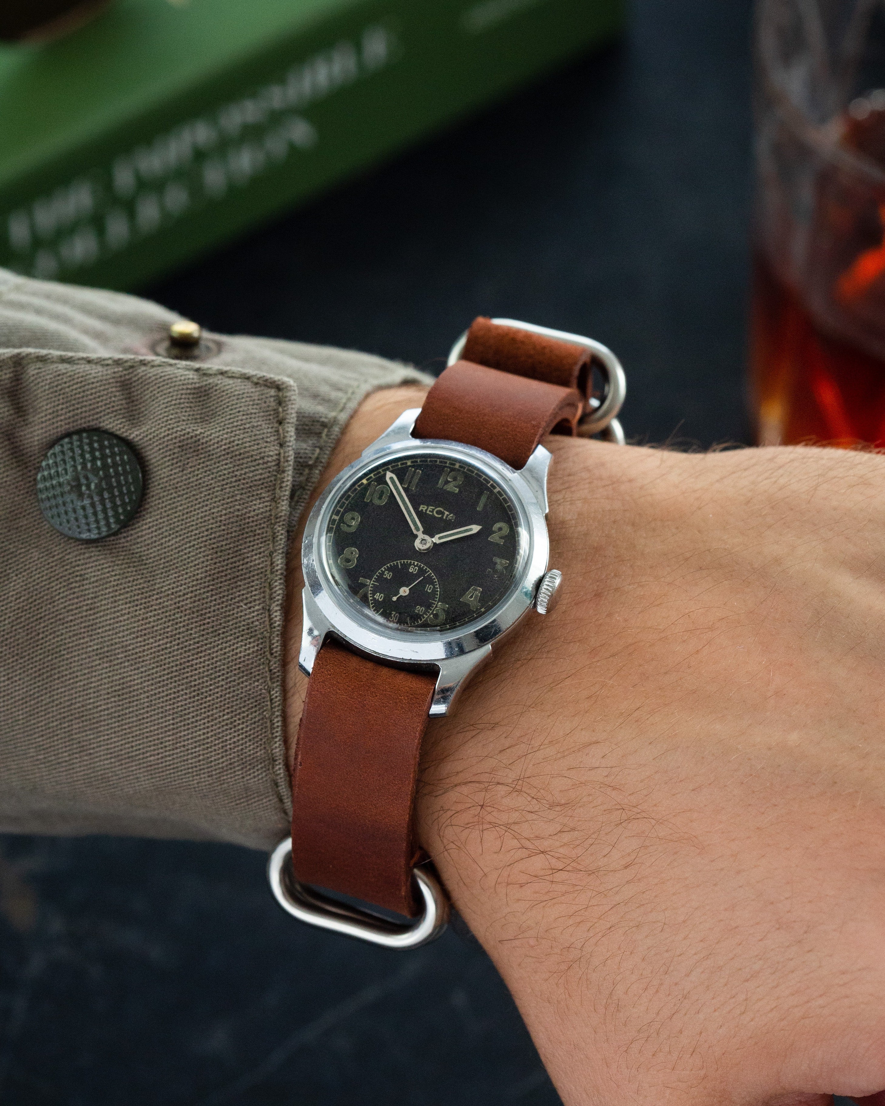 Rare Vintage «Recta» Watch for Men with NATO Strap - VintageDuMarko