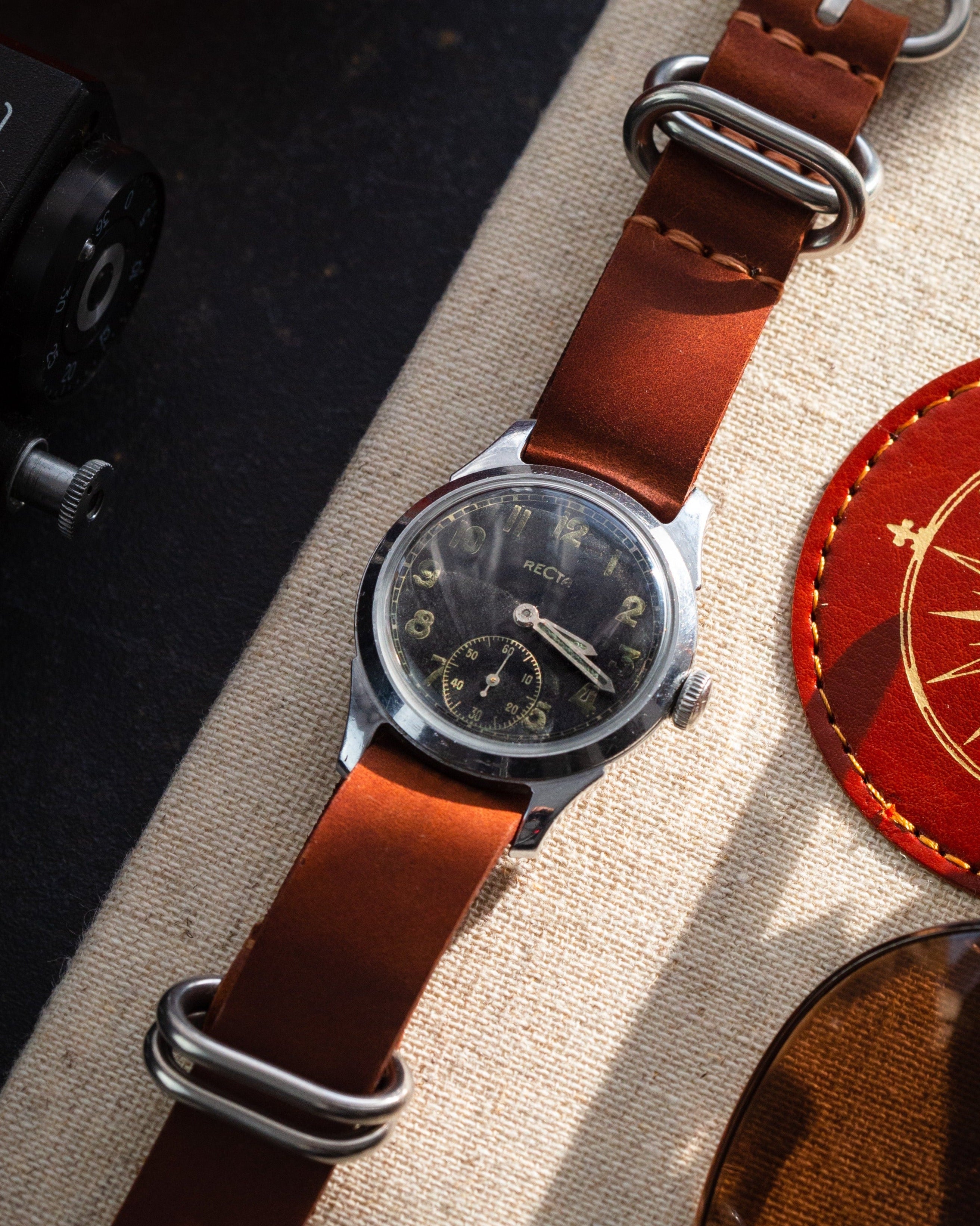 Rare Vintage «Recta» Watch for Men with NATO Strap - VintageDuMarko