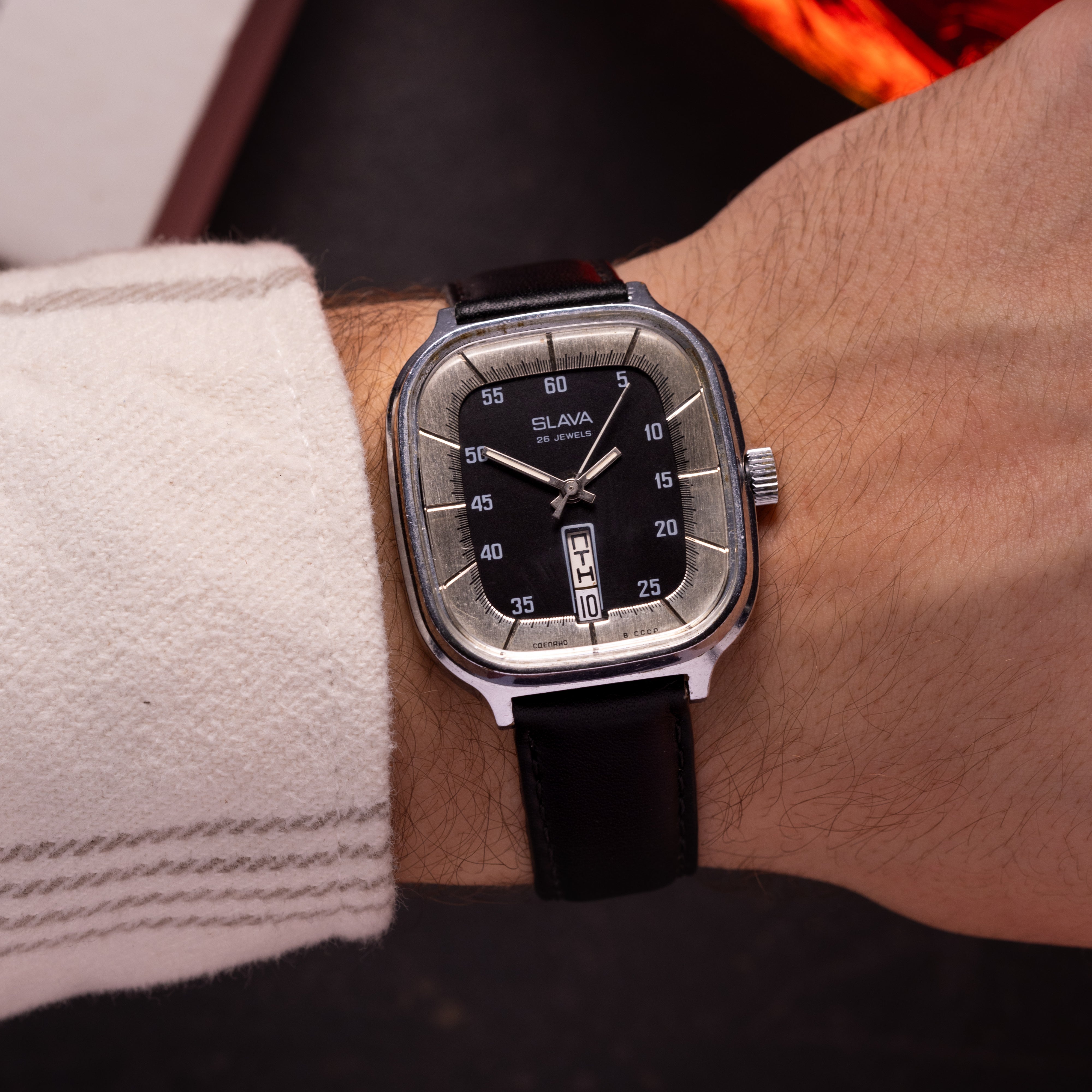 Rare Vintage "Slava Fridge" Soviet Watch, Collectible Mechanical Men's Watch - VintageDuMarko