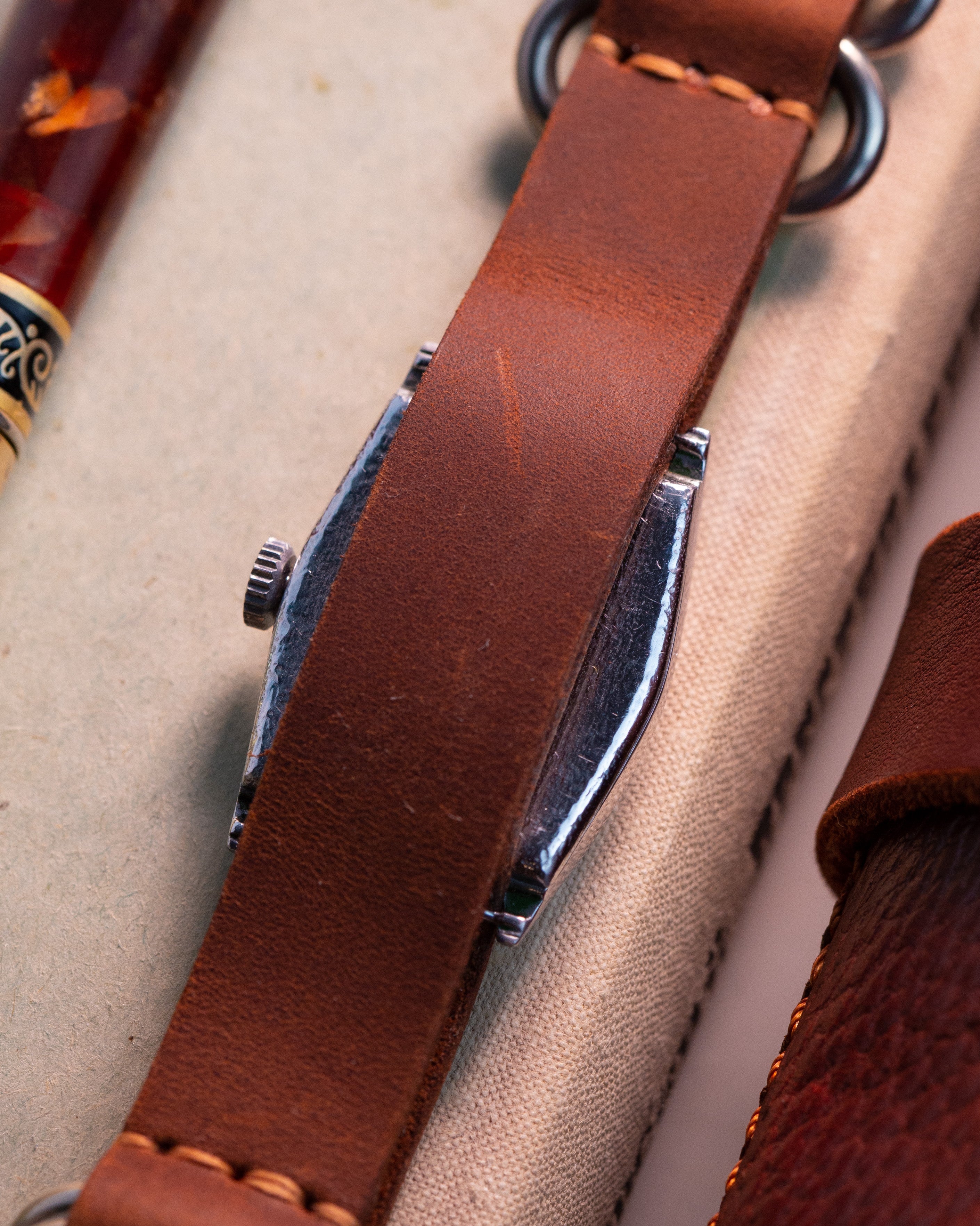 Rare Vintage Watch "Berg" from 1930's, Swiss Military Watch, Rectangular-Shaped Watch - VintageDuMarko