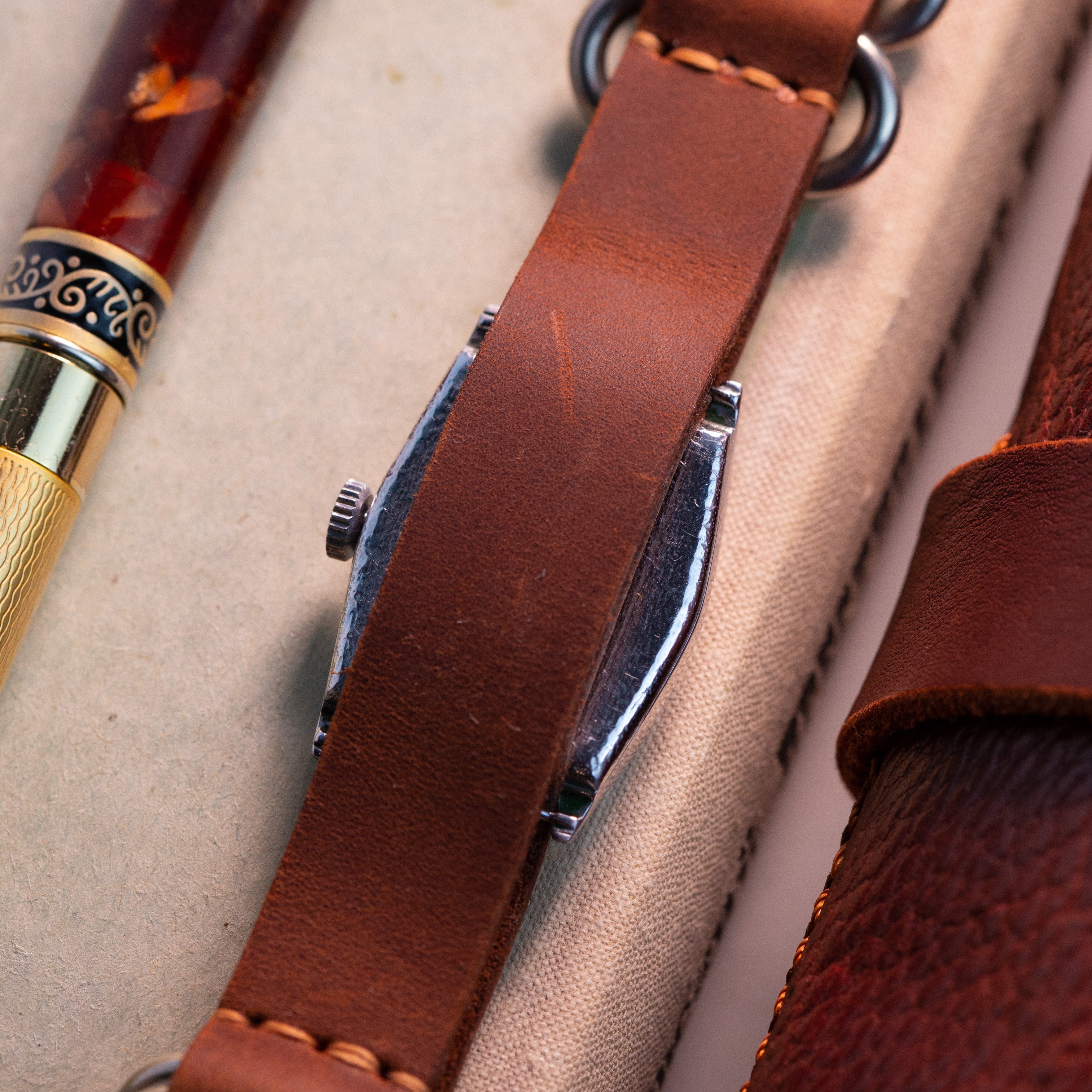 Rare Vintage Watch "Berg" from 1930's, Swiss Military Watch, Rectangular-Shaped Watch - VintageDuMarko