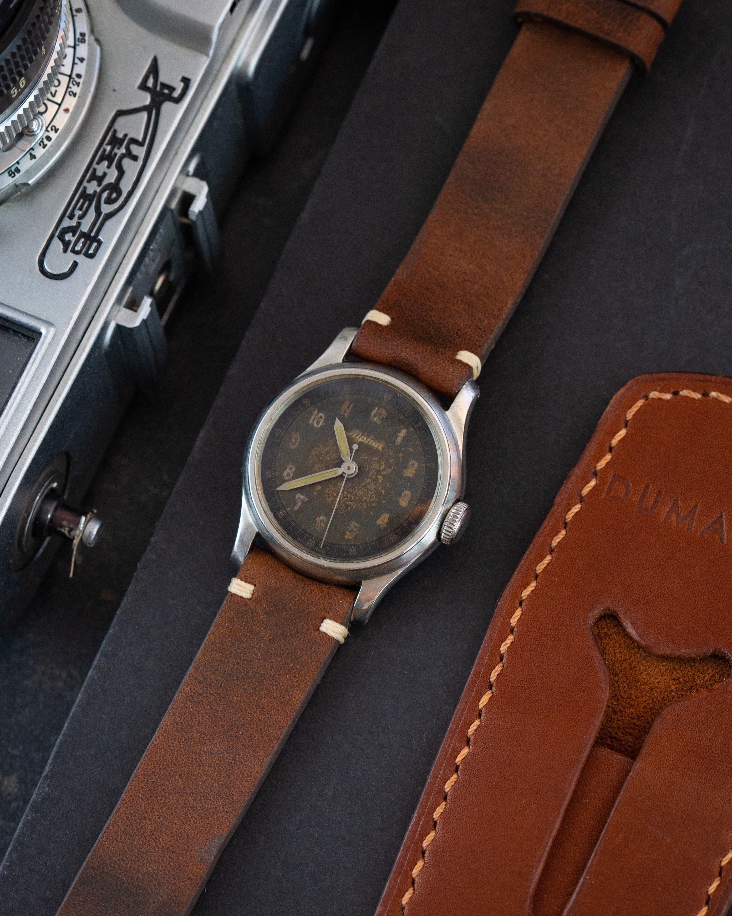 Rare Vintage WW2 Watch «Alpina» - Military Swiss Watch - VintageDuMarko