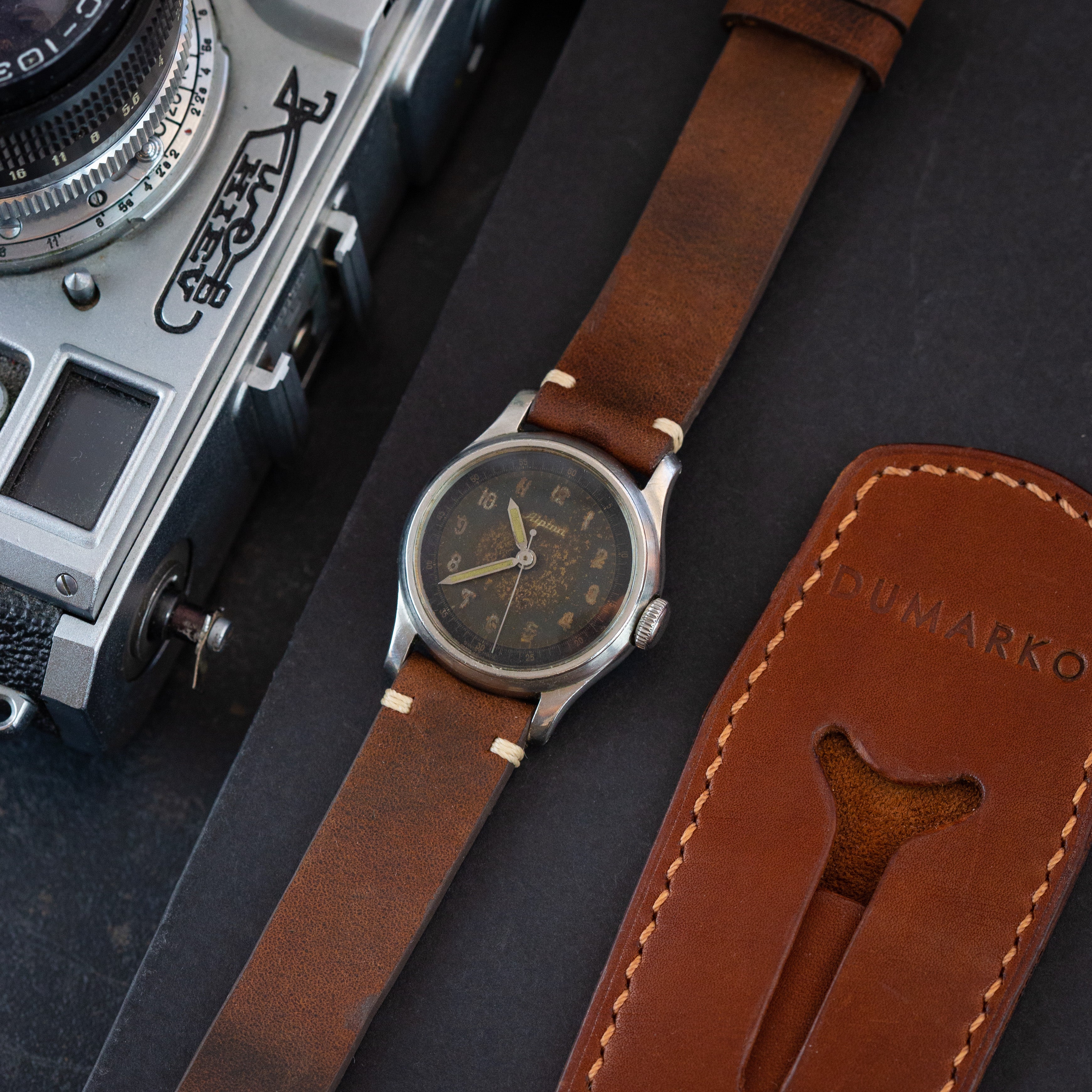 Rare Vintage WW2 Watch «Alpina» - Military Swiss Watch - VintageDuMarko