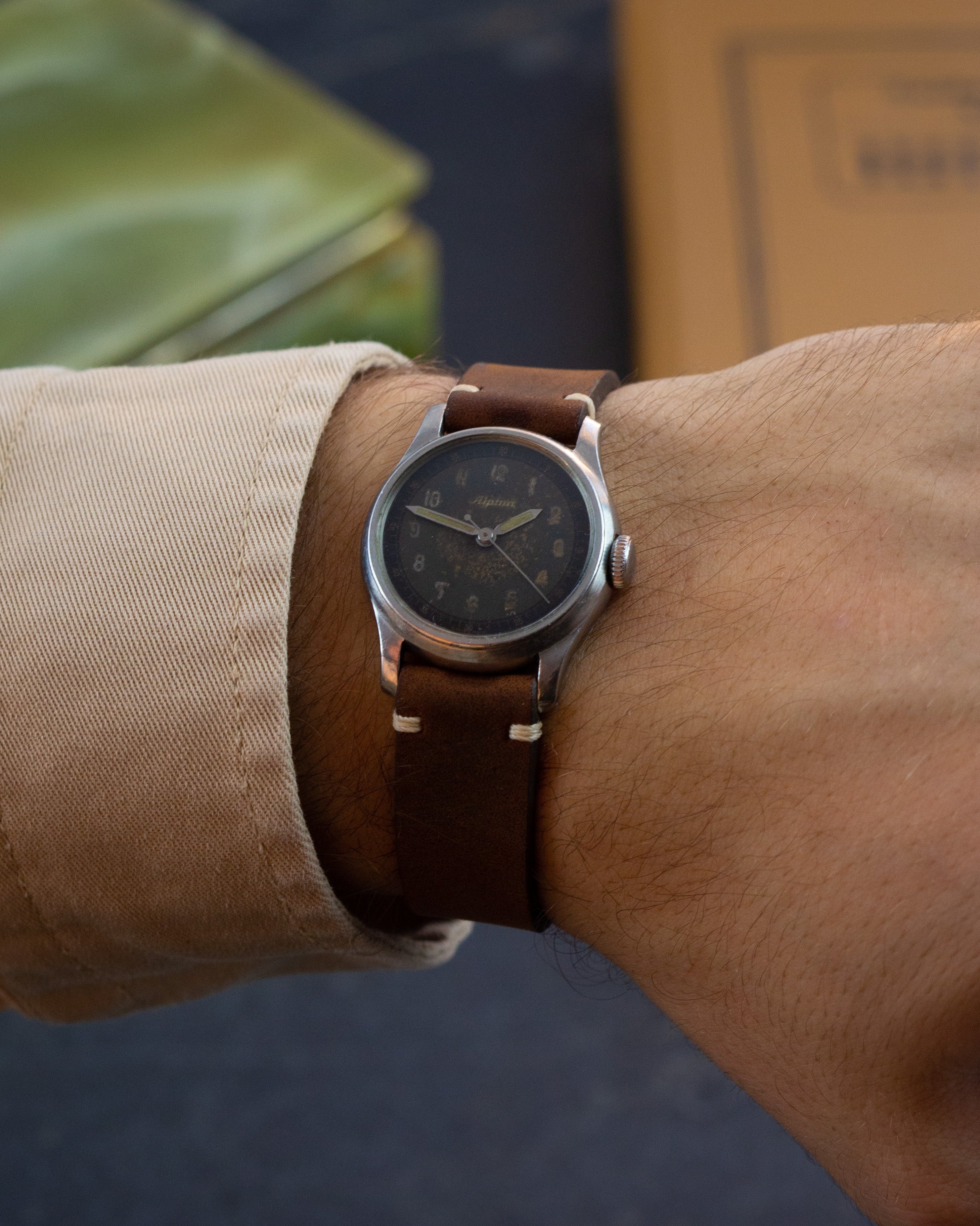 Rare Vintage WW2 Watch «Alpina» - Military Swiss Watch - VintageDuMarko