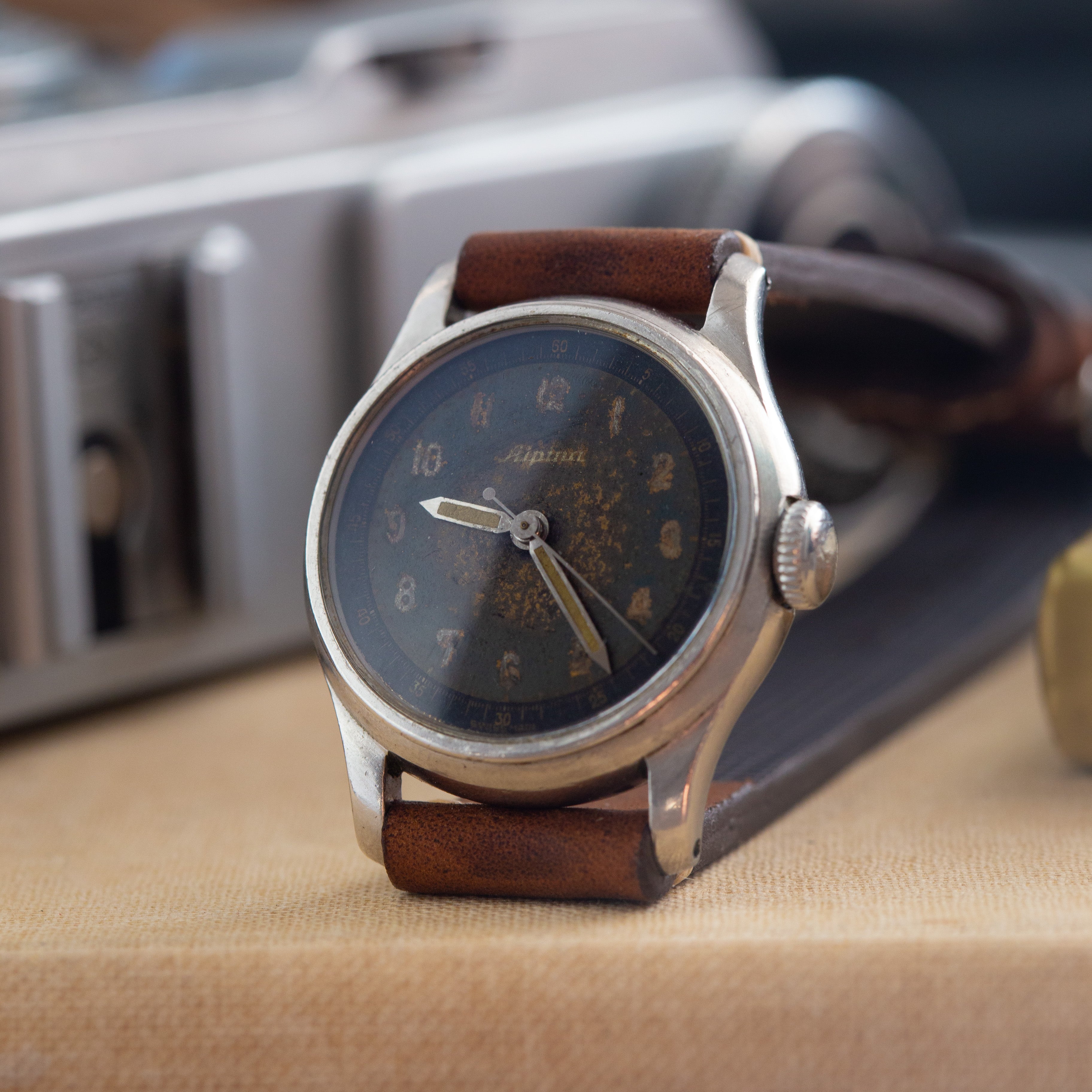 Rare Vintage WW2 Watch «Alpina» - Military Swiss Watch - VintageDuMarko