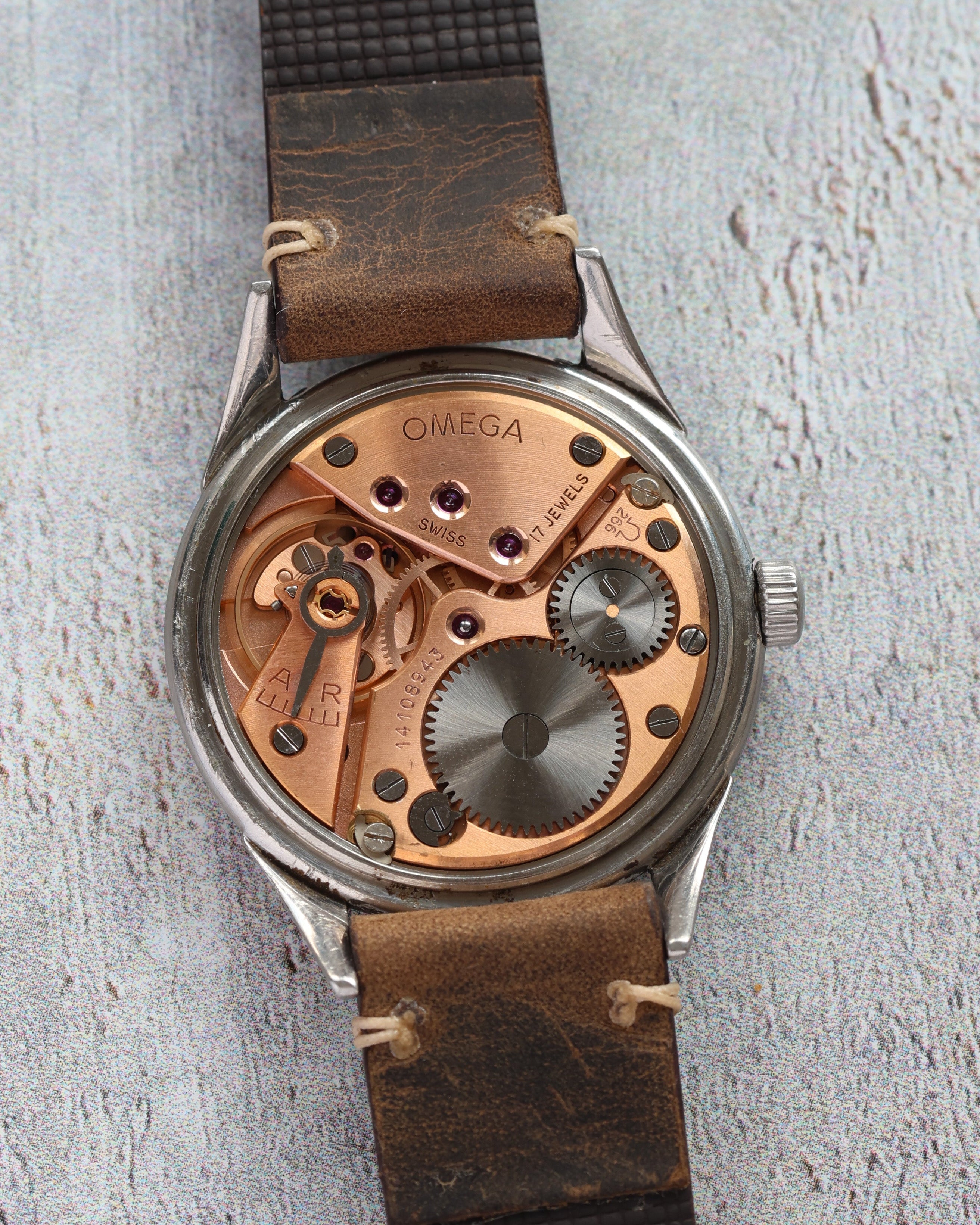 Rare Watch Omega with Black Dial from 1950s - Rare Swiss Watch for Collection - VintageDuMarko