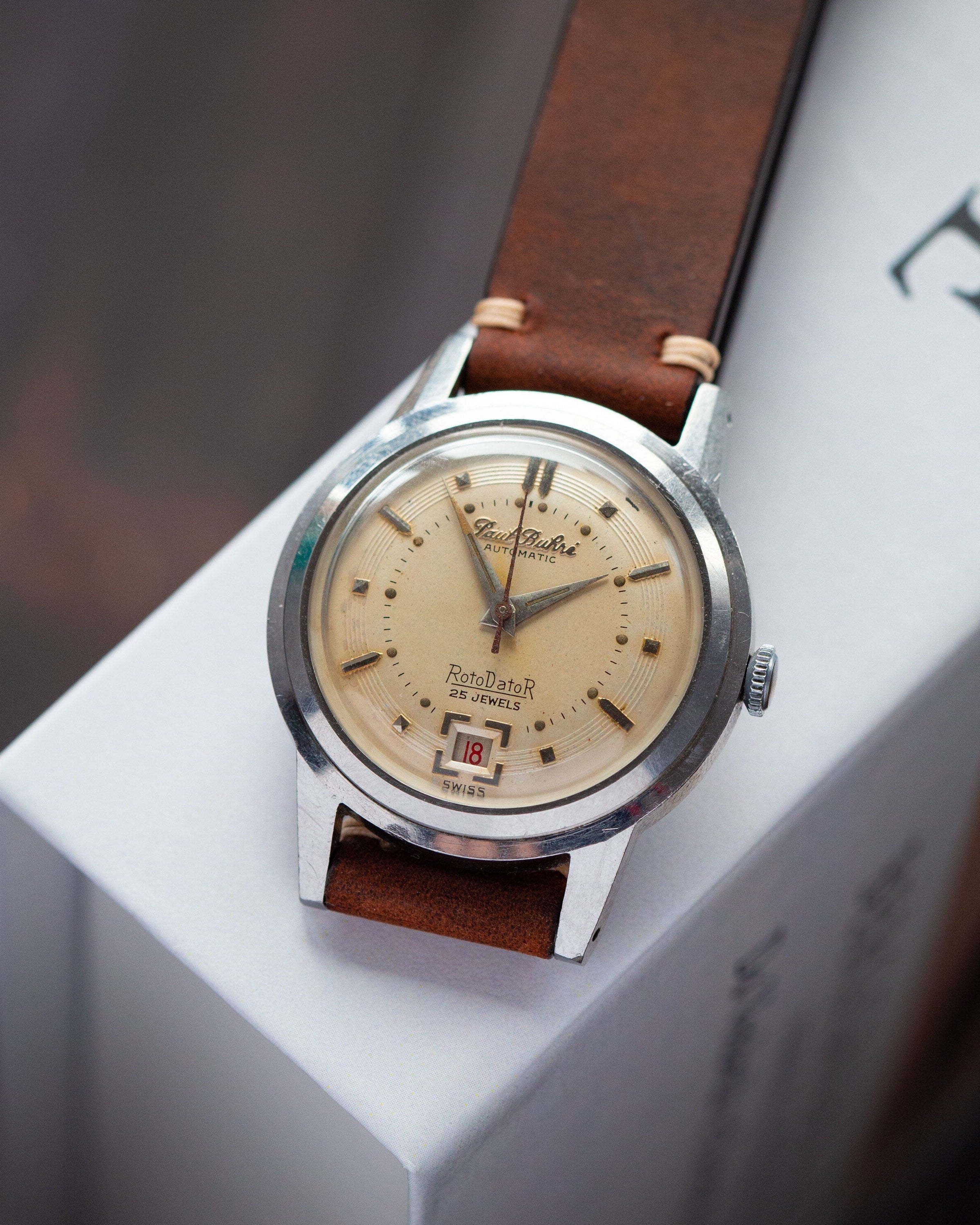 Rare Watch Paul Buhre - 1950s Swiss Made Watch - VintageDuMarko