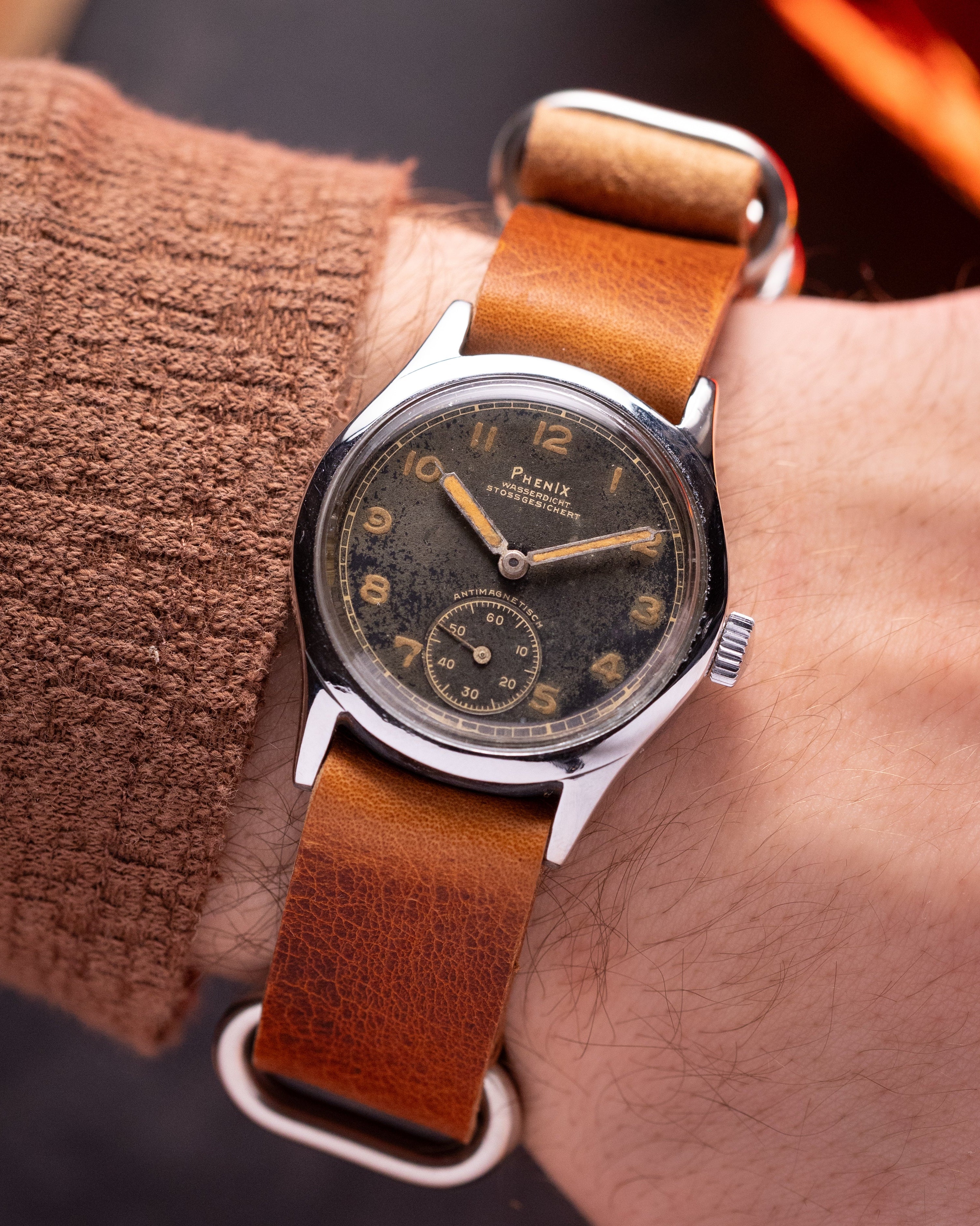 Rare watch "PHENIX DH", AS Cal. 1130, WW2 Military watch - VintageDuMarko