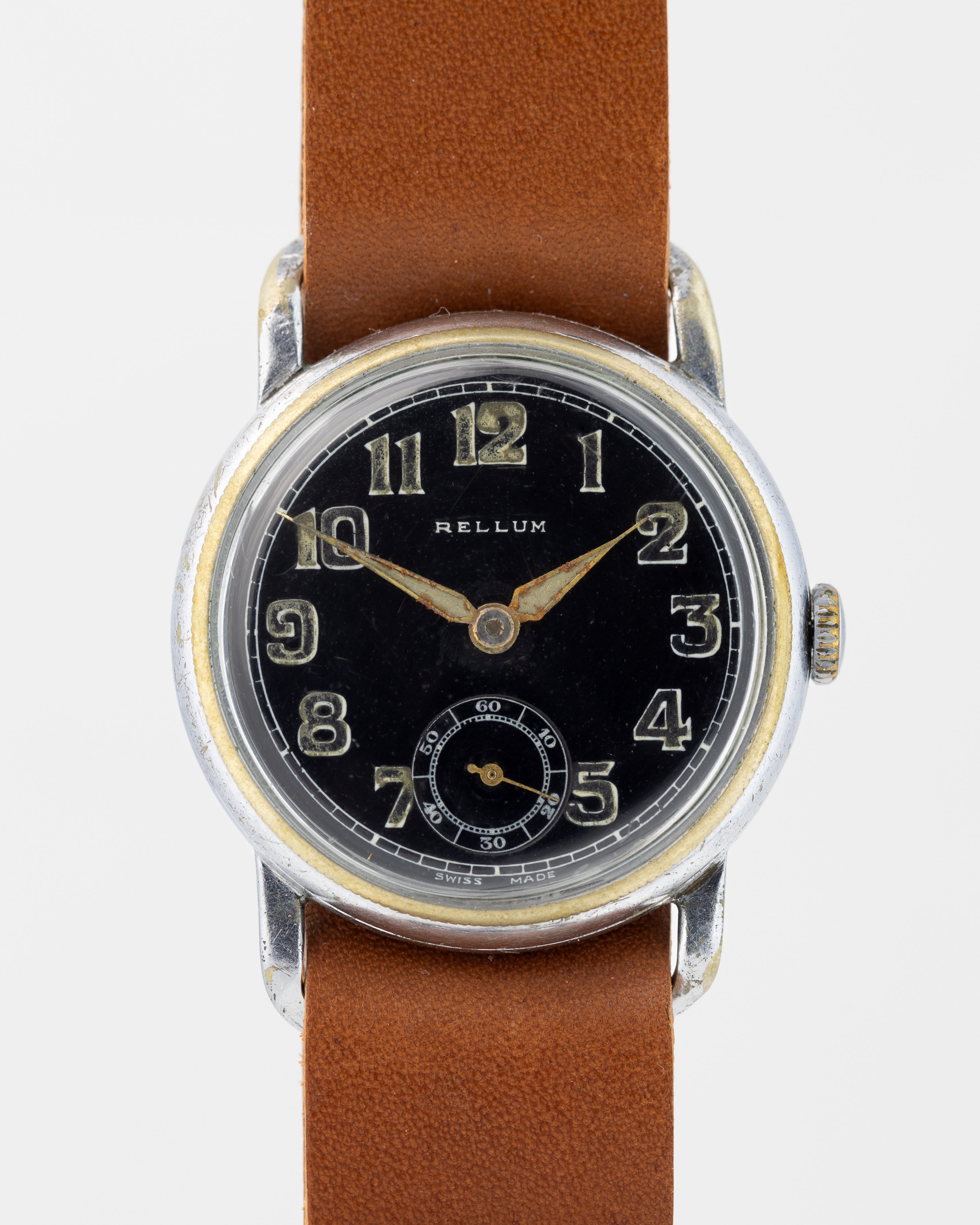 Rare Watch Pilot Rellum Swiss made Military Watch WW2 - VintageDuMarko