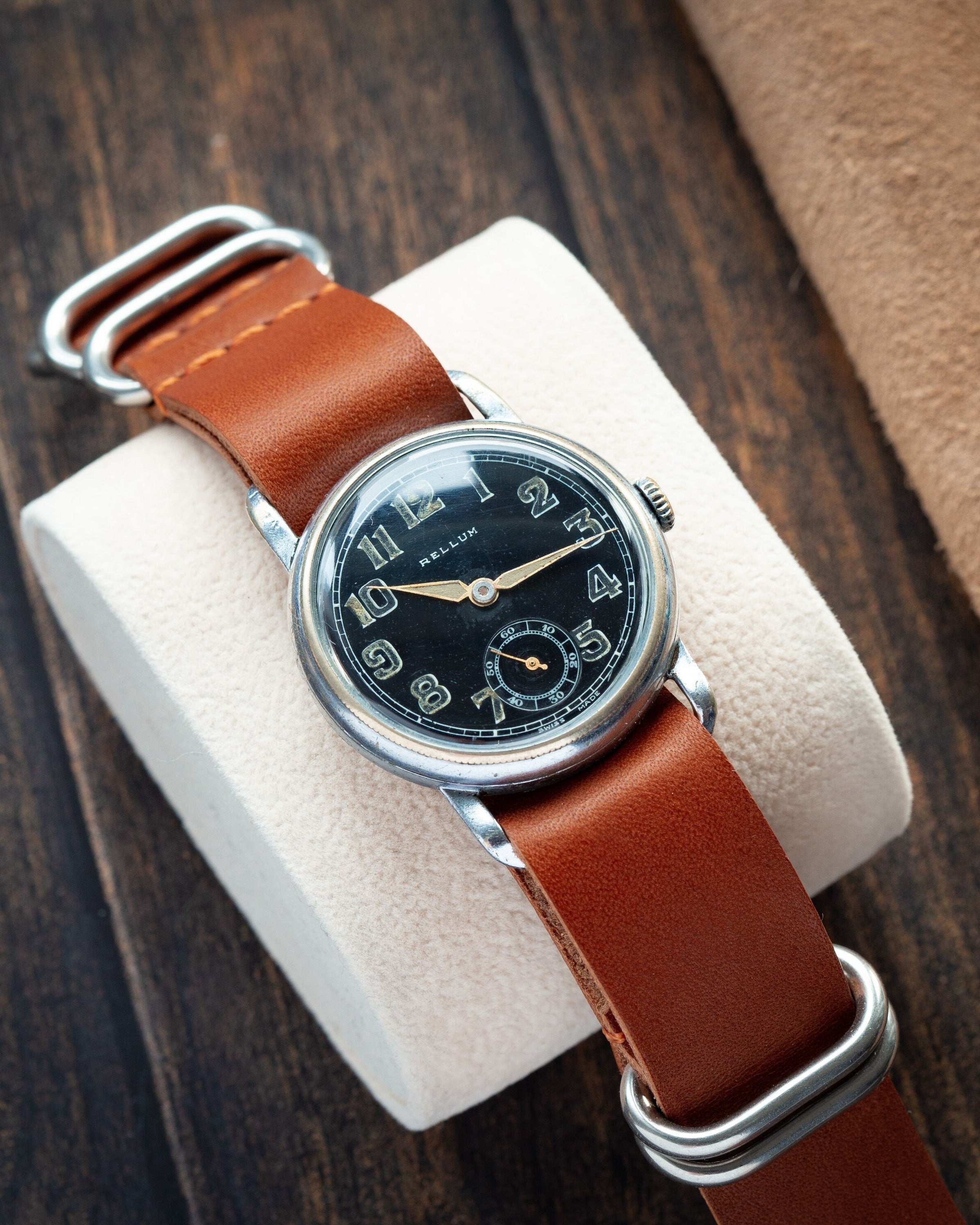 Rare Watch Pilot Rellum Swiss made Military Watch WW2 - VintageDuMarko