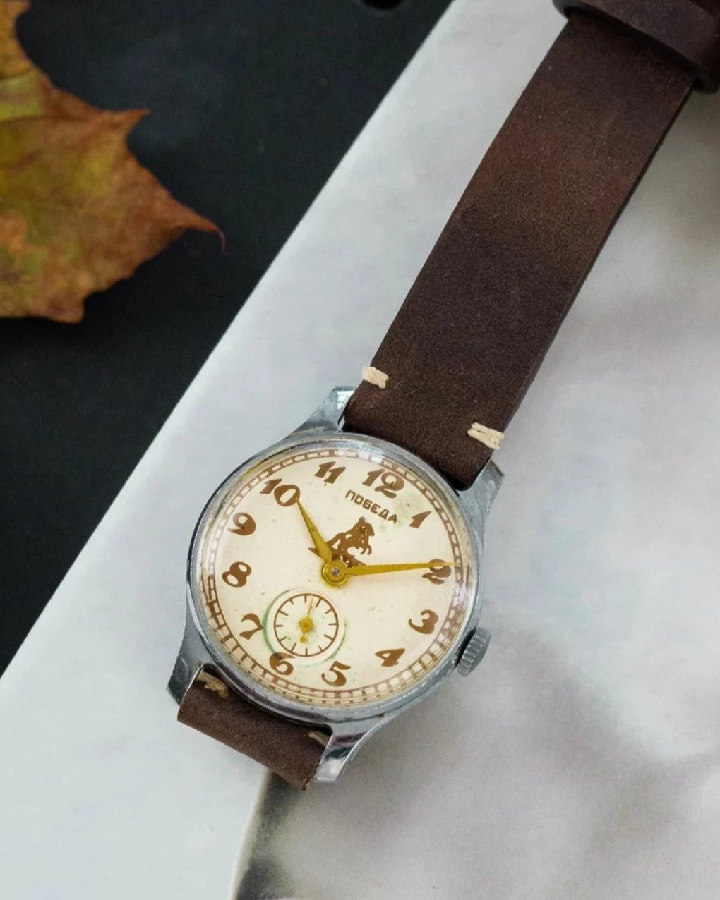 Soviet Vintage Watch "Pobeda", Retro Watch for Men - VintageDuMarko