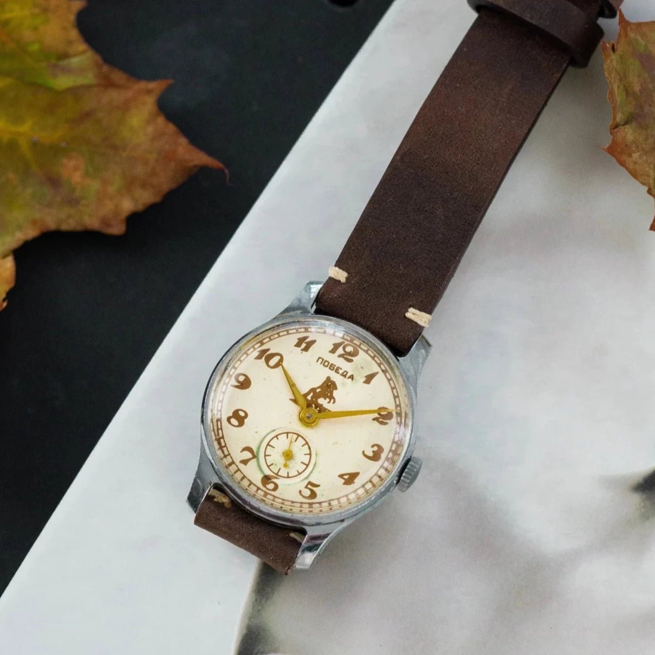 Soviet Vintage Watch "Pobeda", Retro Watch for Men - VintageDuMarko