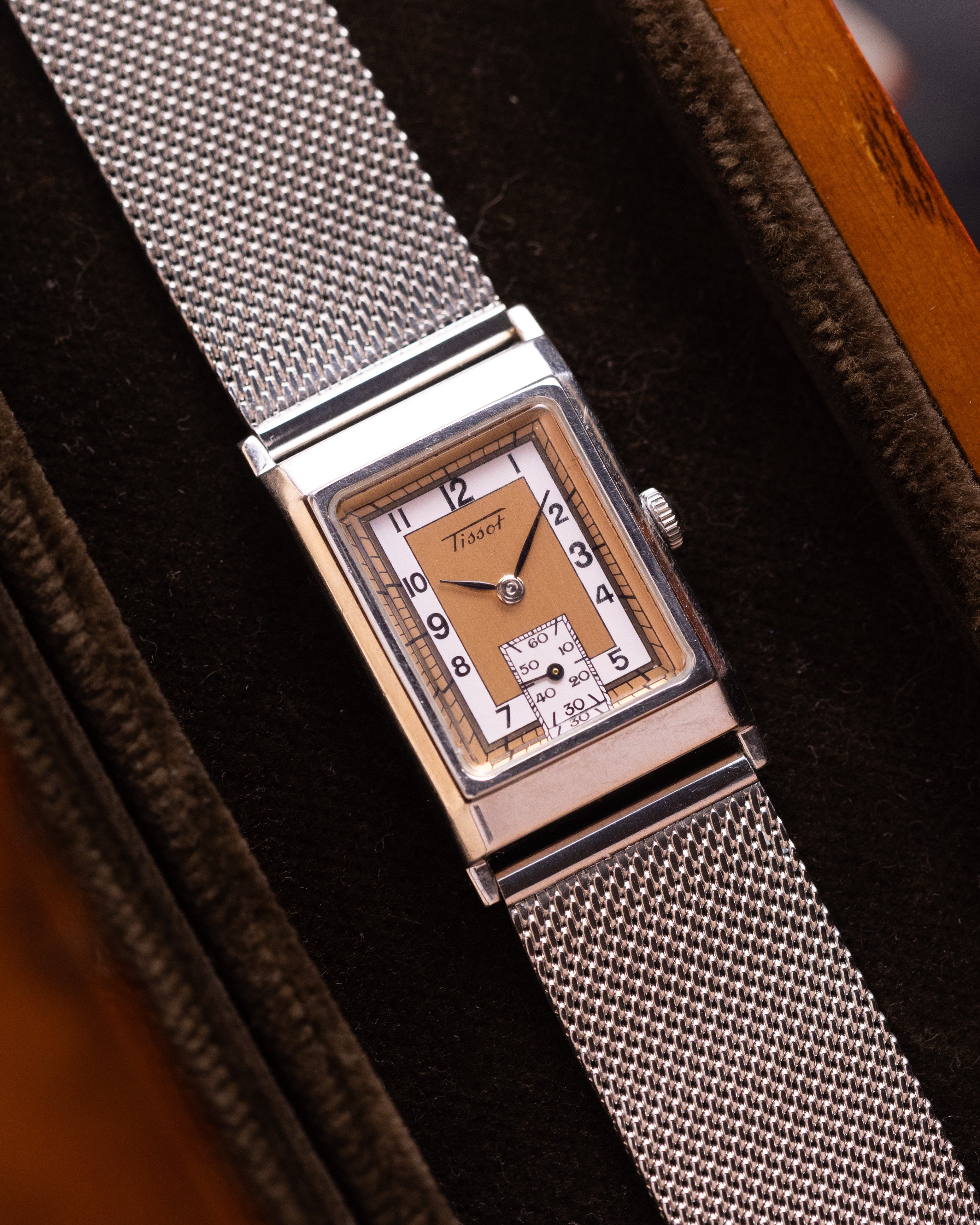 Tissot Art Deco Tank watch, Tissot Heritage from 1990's - VintageDuMarko