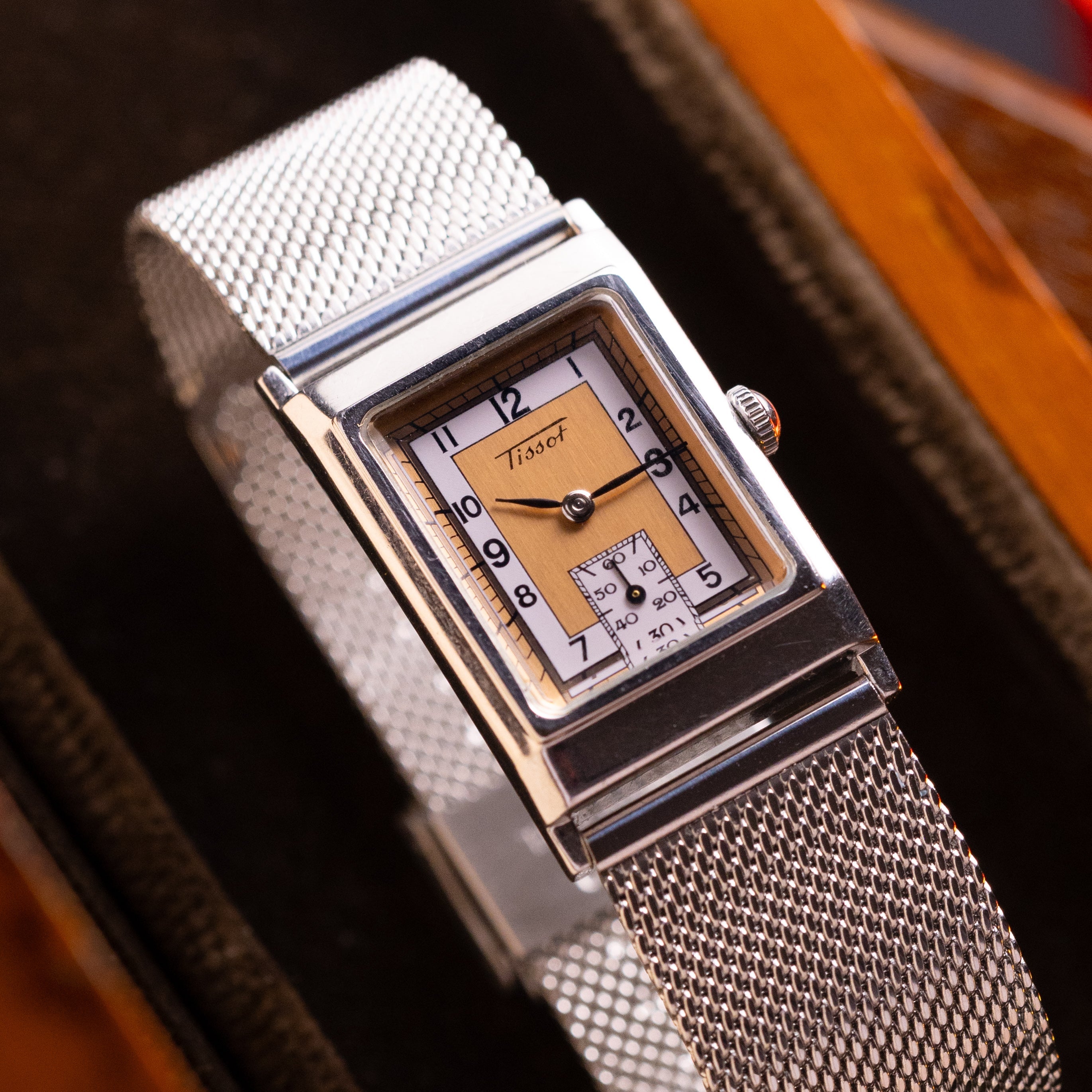 Tissot Art Deco Tank watch, Tissot Heritage from 1990's - VintageDuMarko