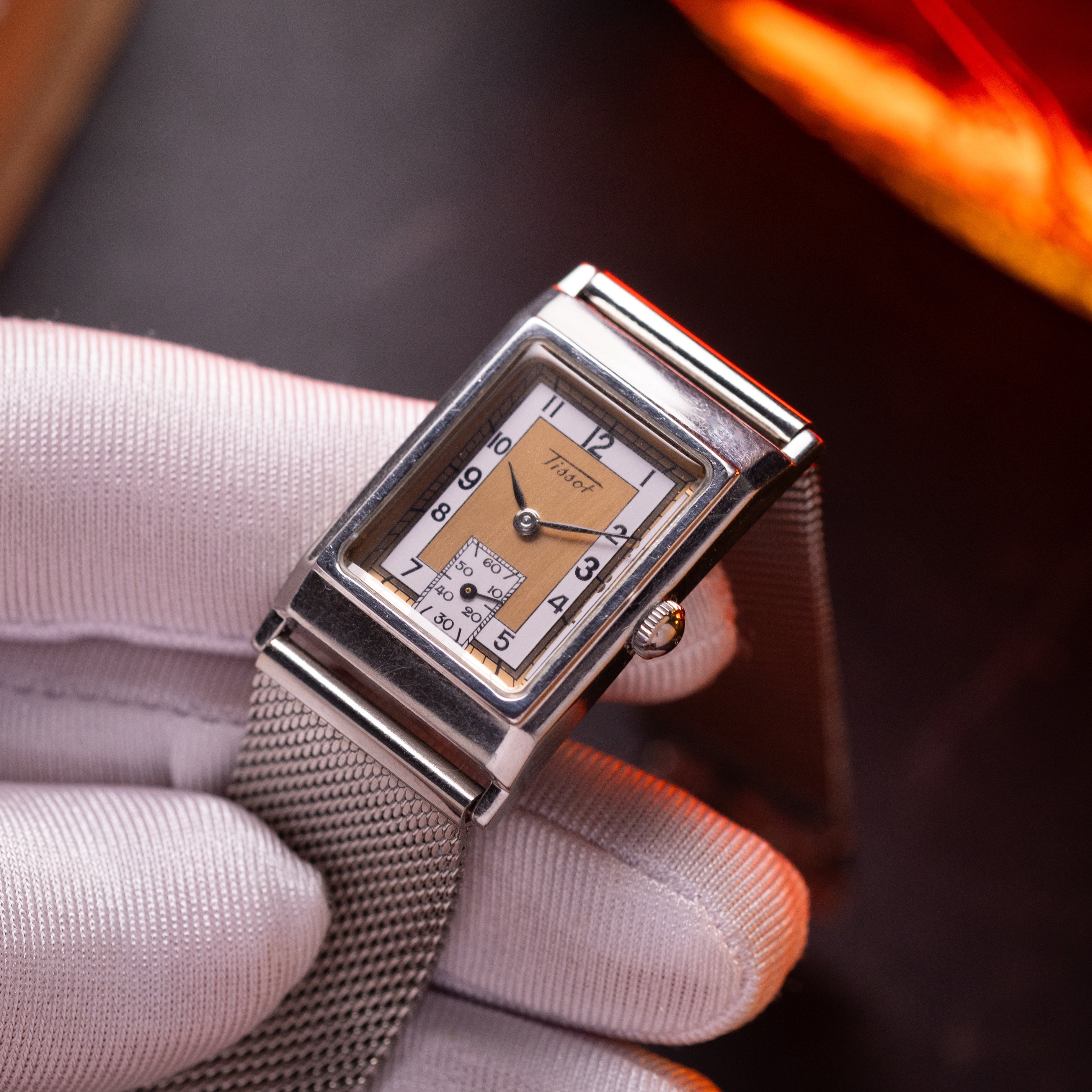 Tissot Art Deco Tank watch, Tissot Heritage from 1990's - VintageDuMarko