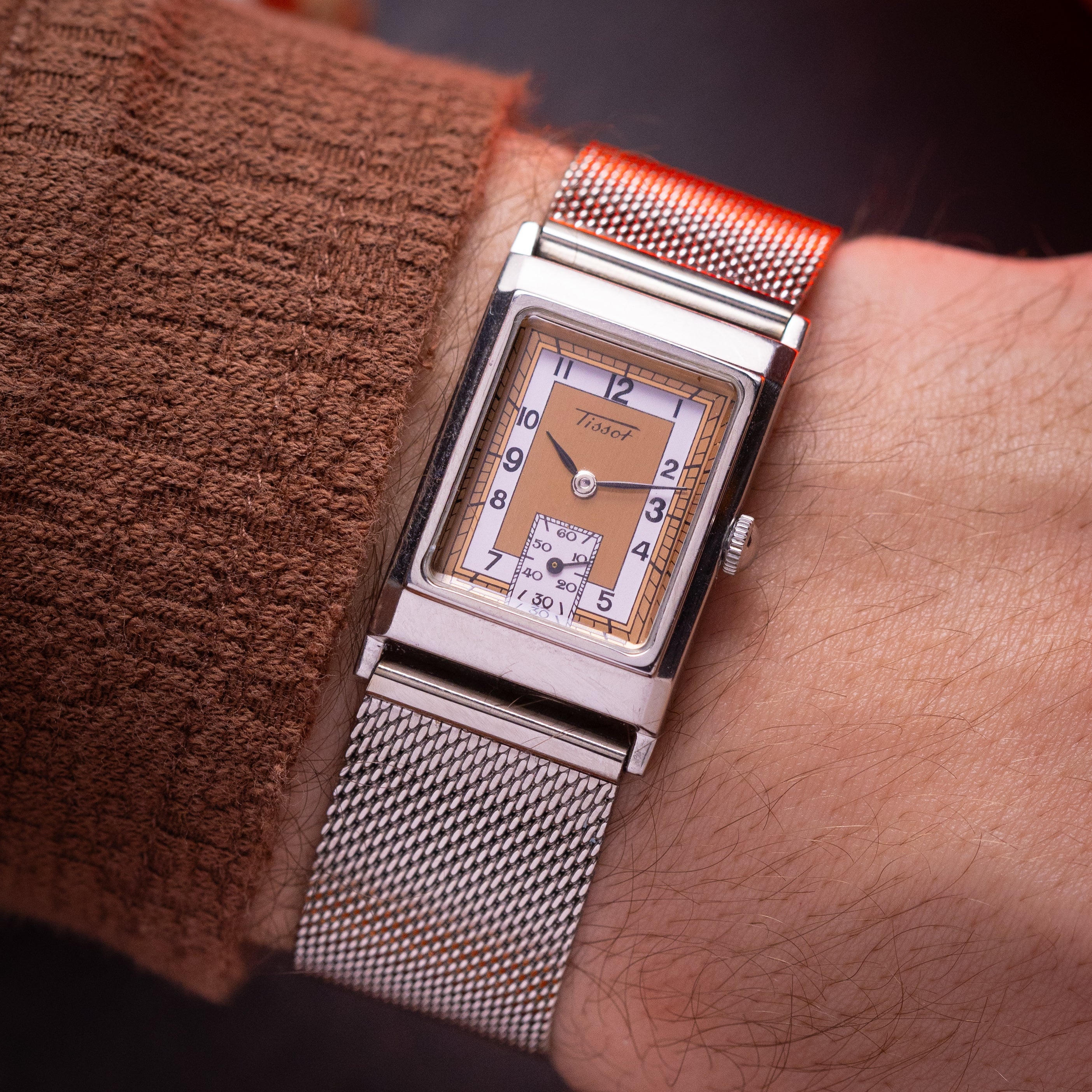Tissot Art Deco Tank watch, Tissot Heritage from 1990's - VintageDuMarko