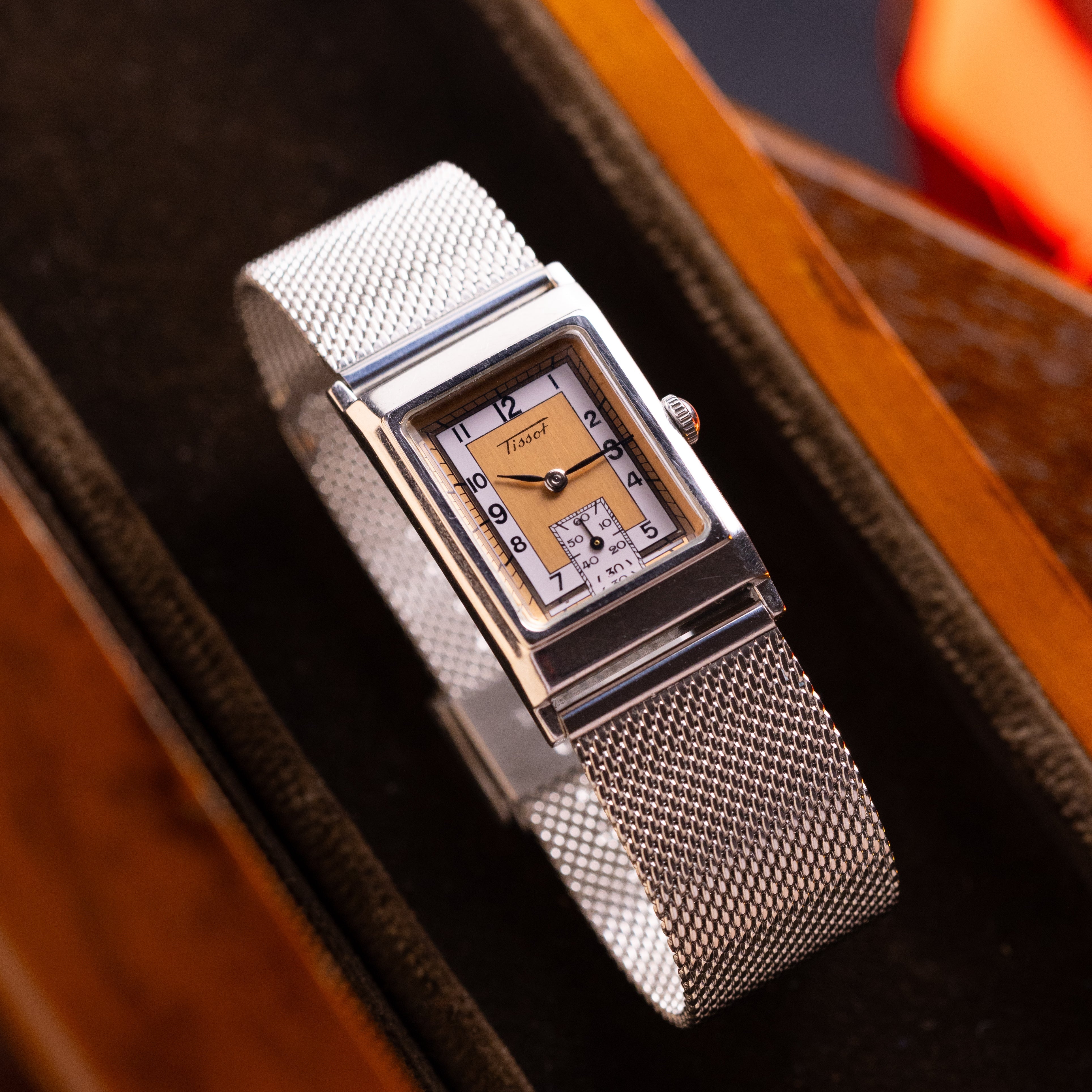 Tissot Art Deco Tank watch, Tissot Heritage from 1990's - VintageDuMarko