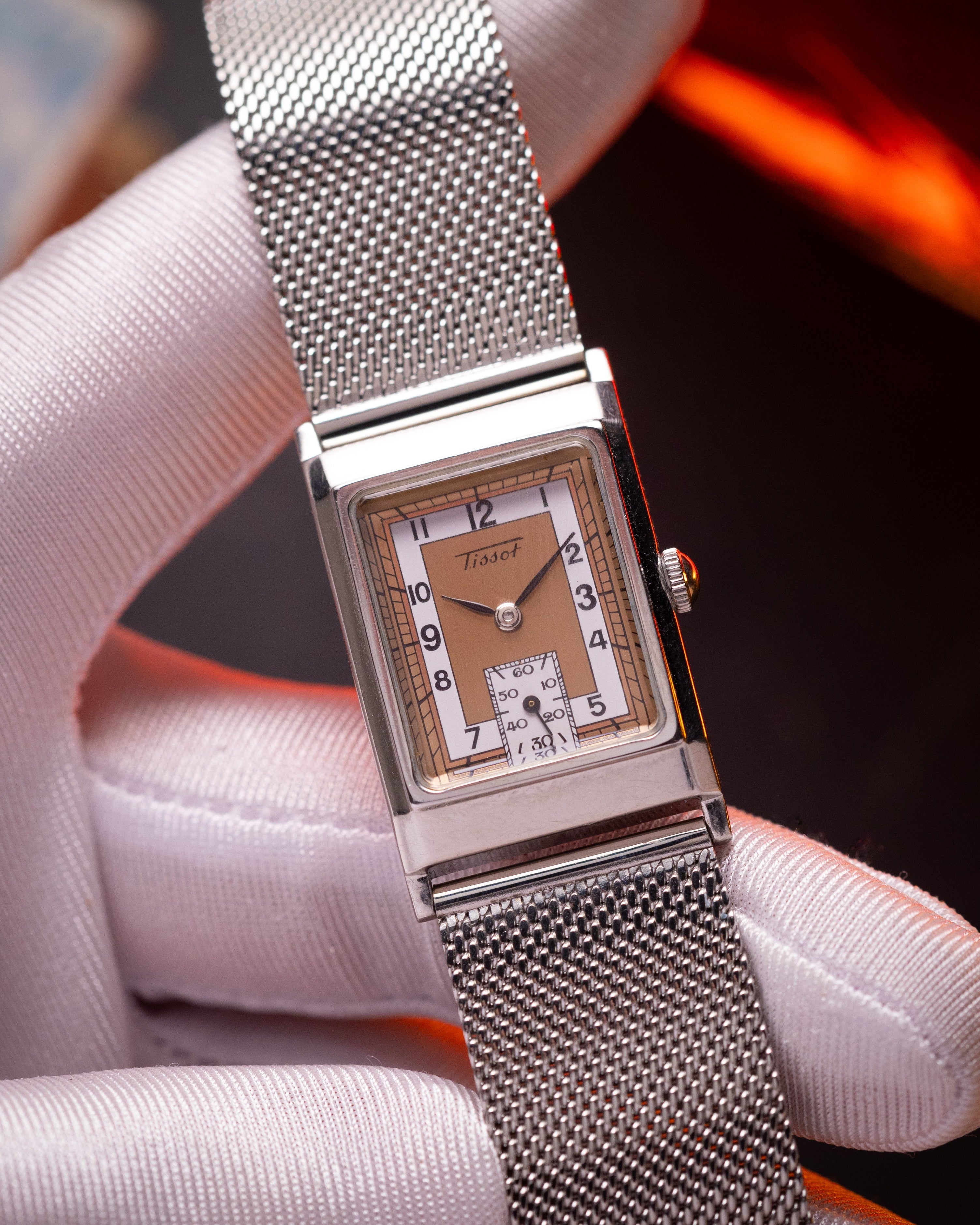 Tissot Art Deco Tank watch, Tissot Heritage from 1990's - VintageDuMarko