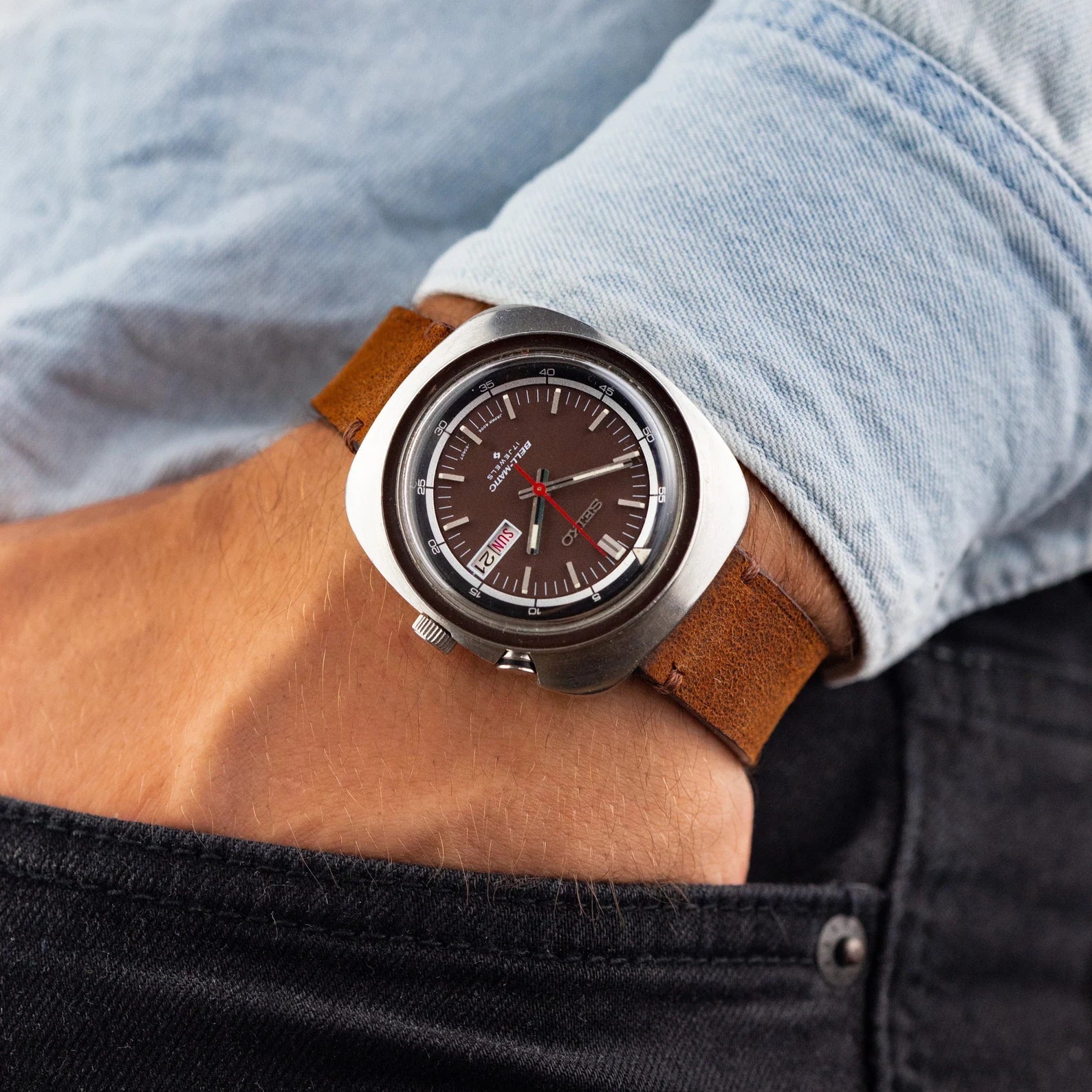 Vintage Alarm Watch "Seiko Bell-Matic", Rare Japan Watch - VintageDuMarko