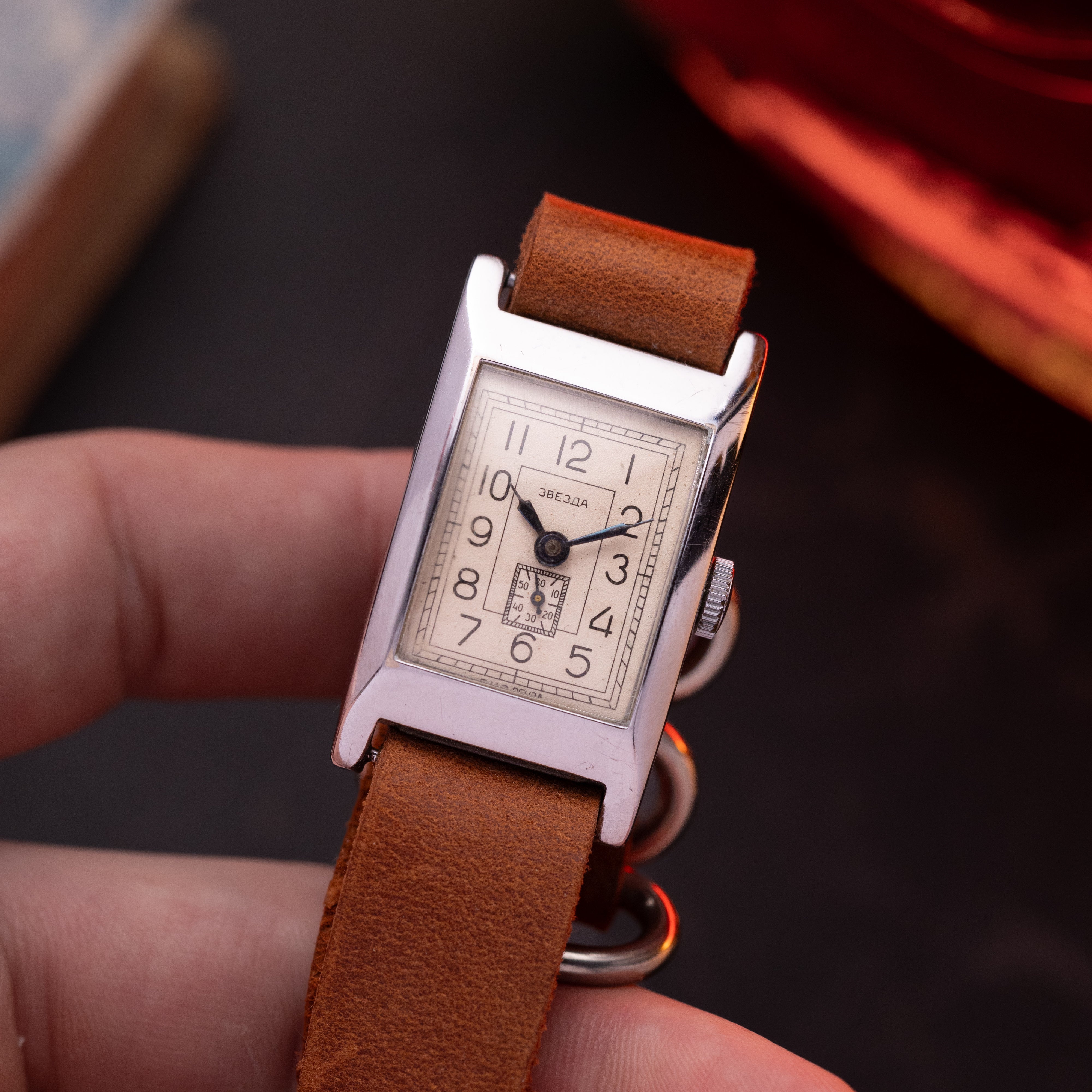 Vintage Art Deco Tank Zvezda watch, Antique Watches - VintageDuMarko