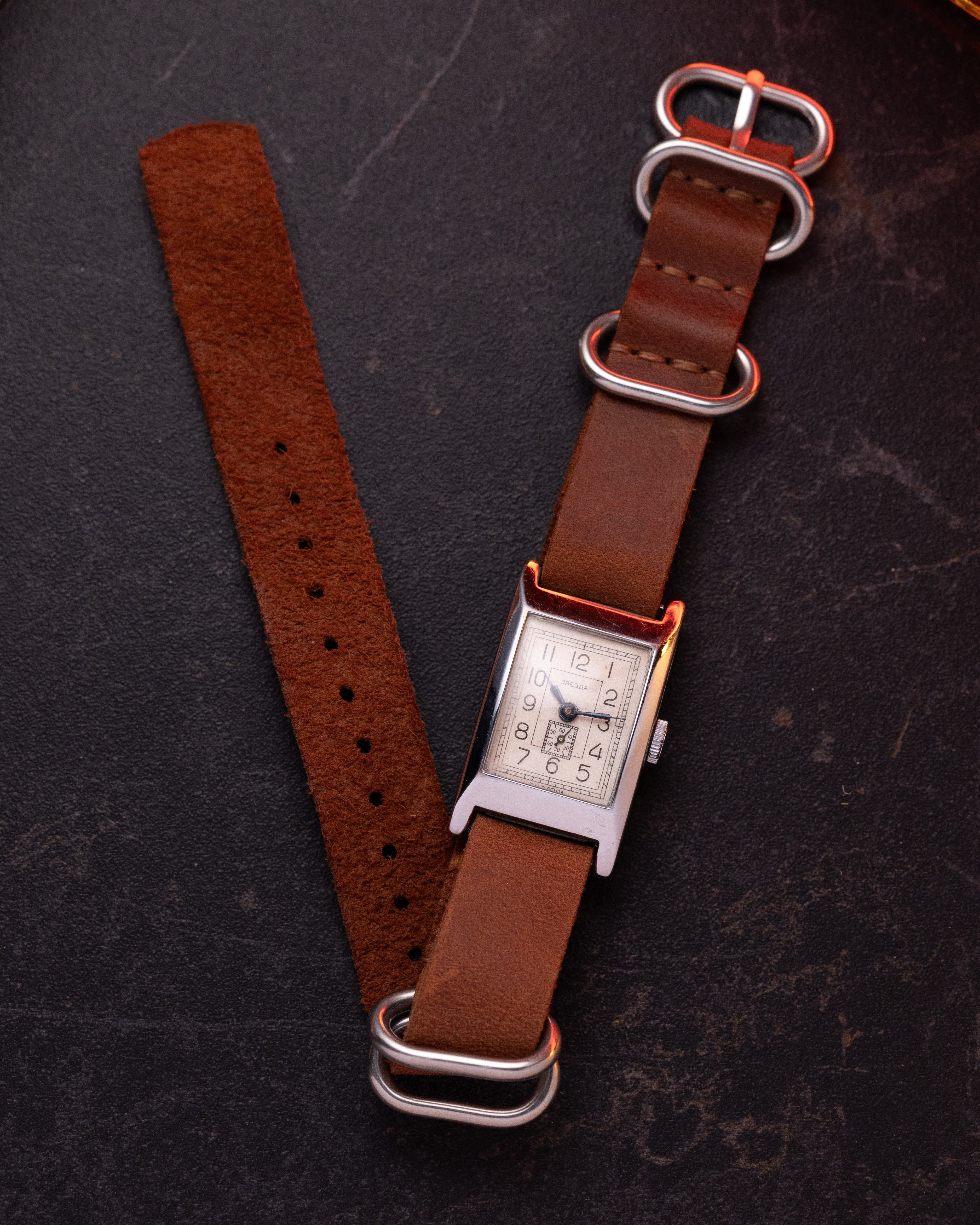 Vintage Art Deco Tank Zvezda watch, Antique Watches - VintageDuMarko