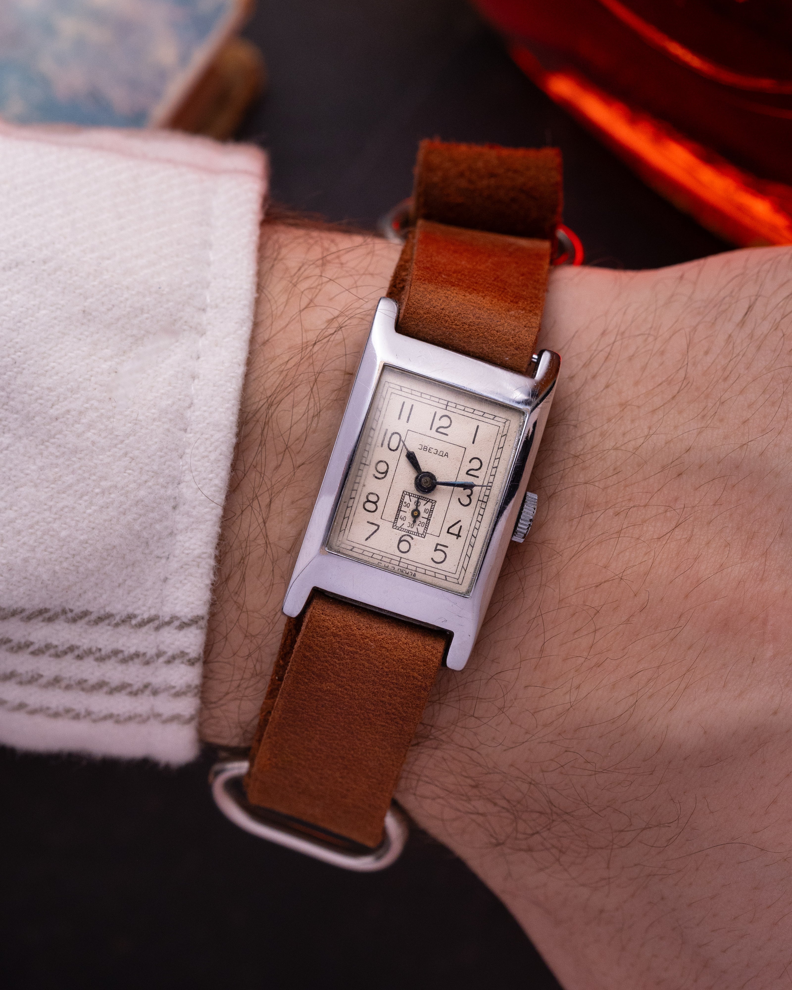 Vintage Art Deco Tank Zvezda watch, Antique Watches - VintageDuMarko