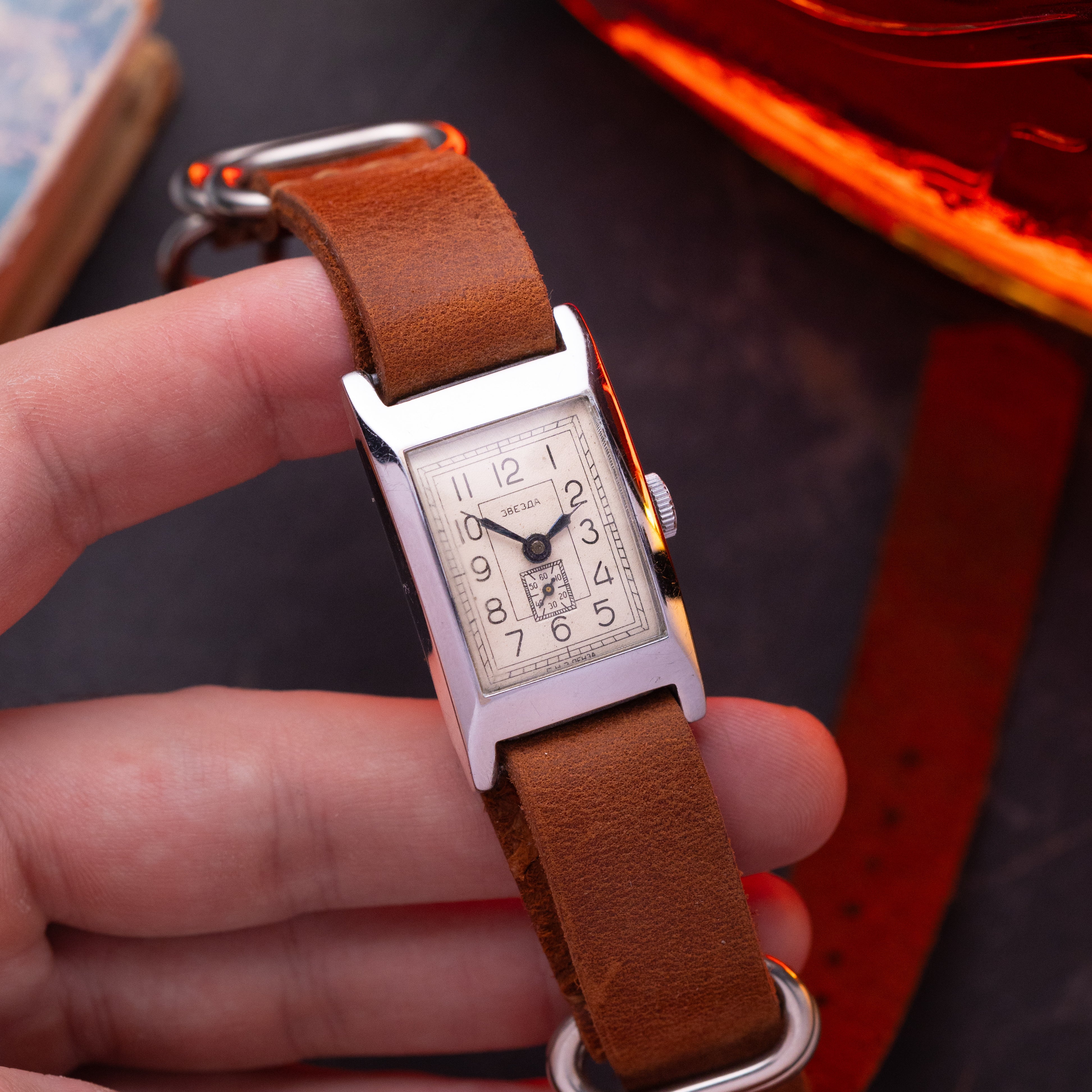 Vintage Art Deco Tank Zvezda watch, Antique Watches - VintageDuMarko