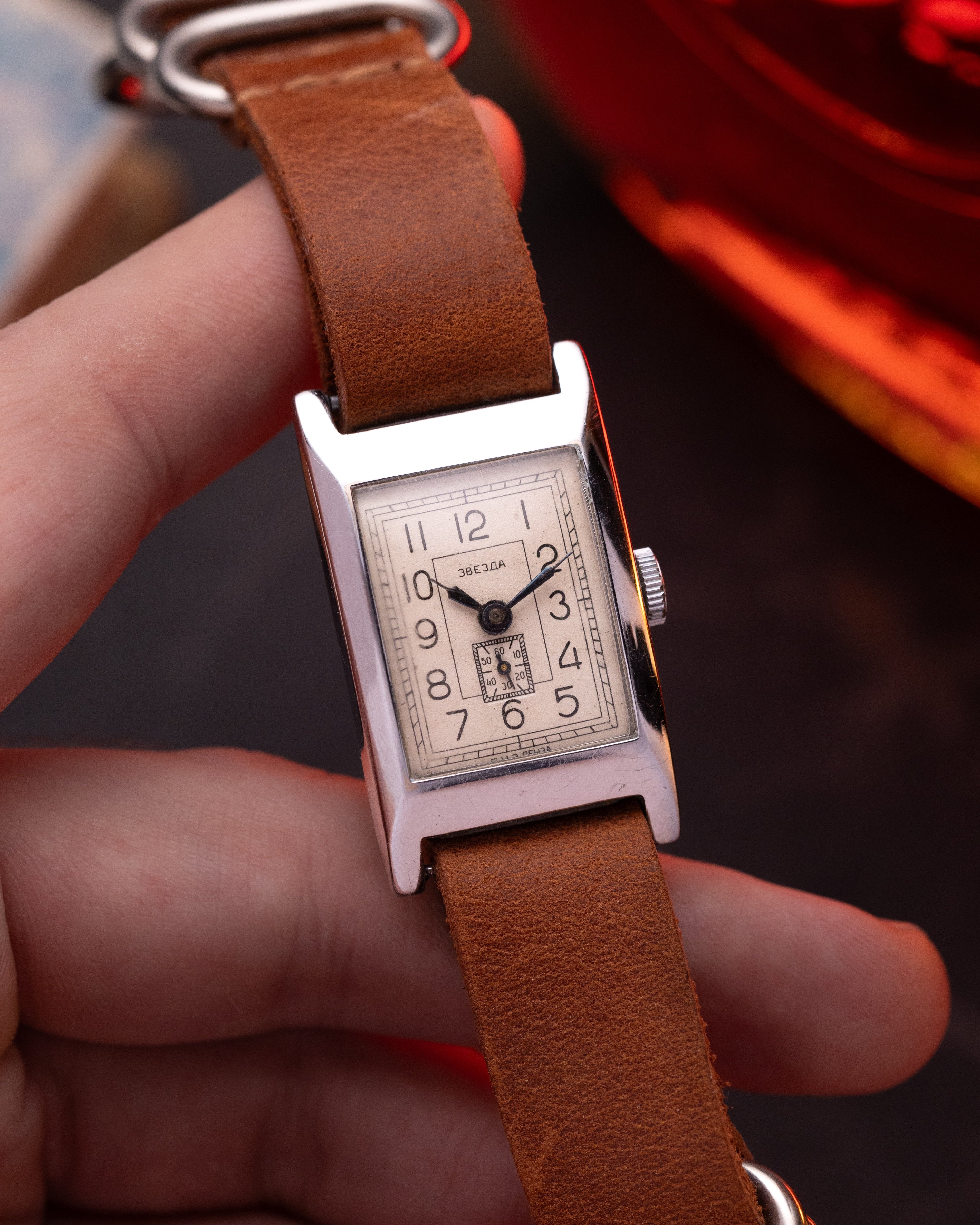 Vintage Art Deco Tank Zvezda watch, Antique Watches - VintageDuMarko