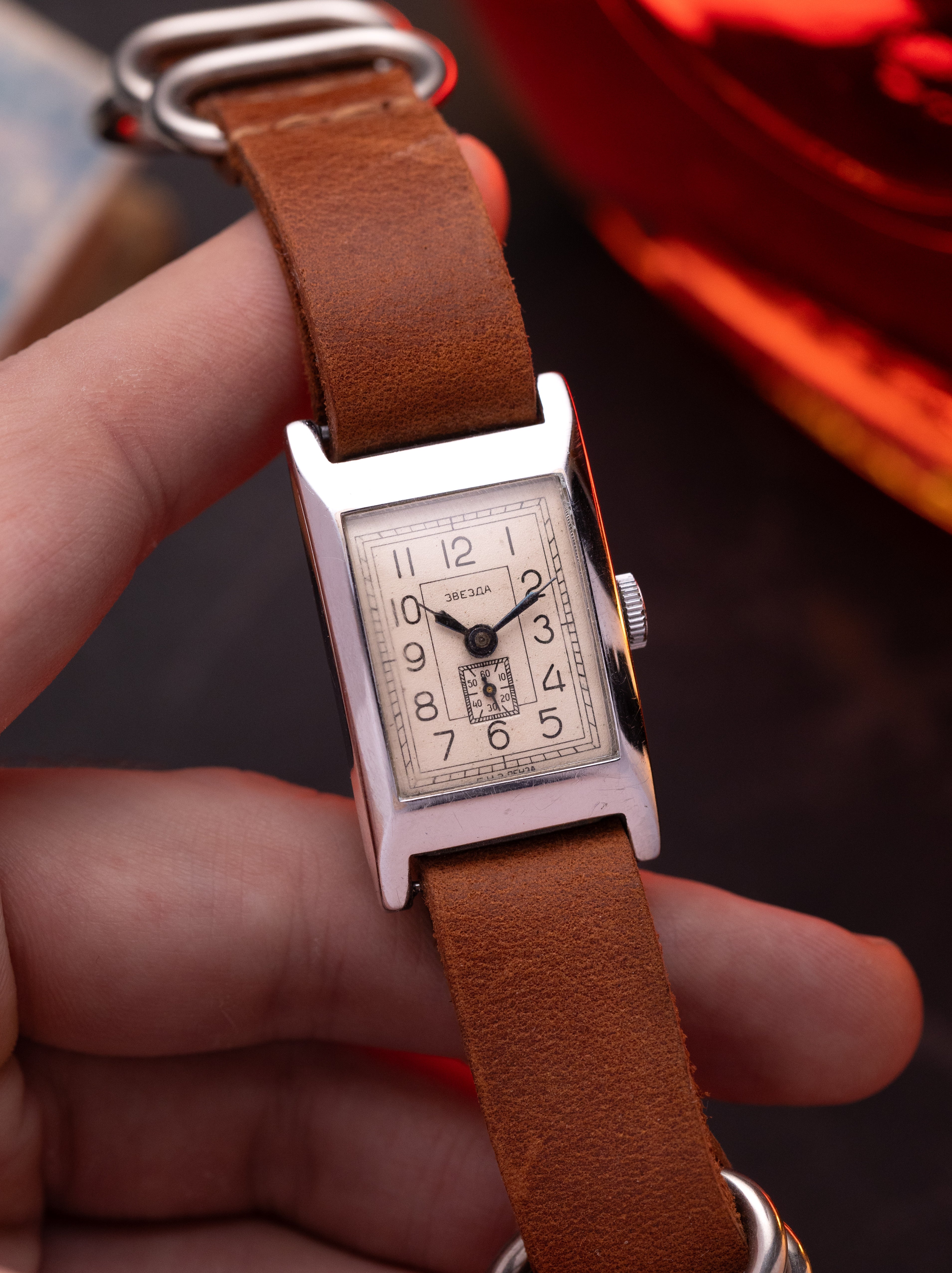 Vintage Art Deco Tank Zvezda watch, Antique Watches - VintageDuMarko